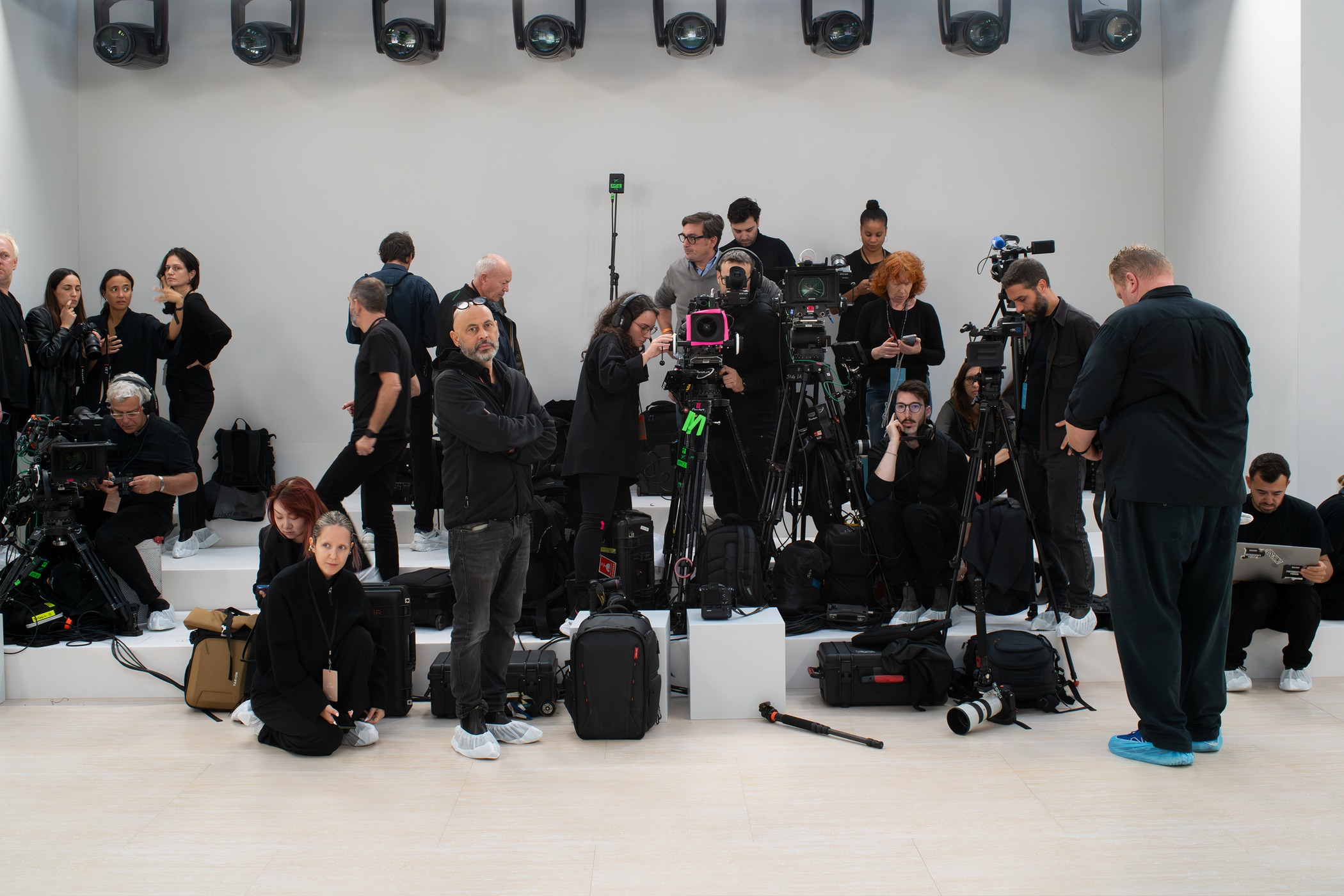 Backstage at Chloé Summer 2025 show by Creative Director Chemena Kamali shot by Nigel Shafran