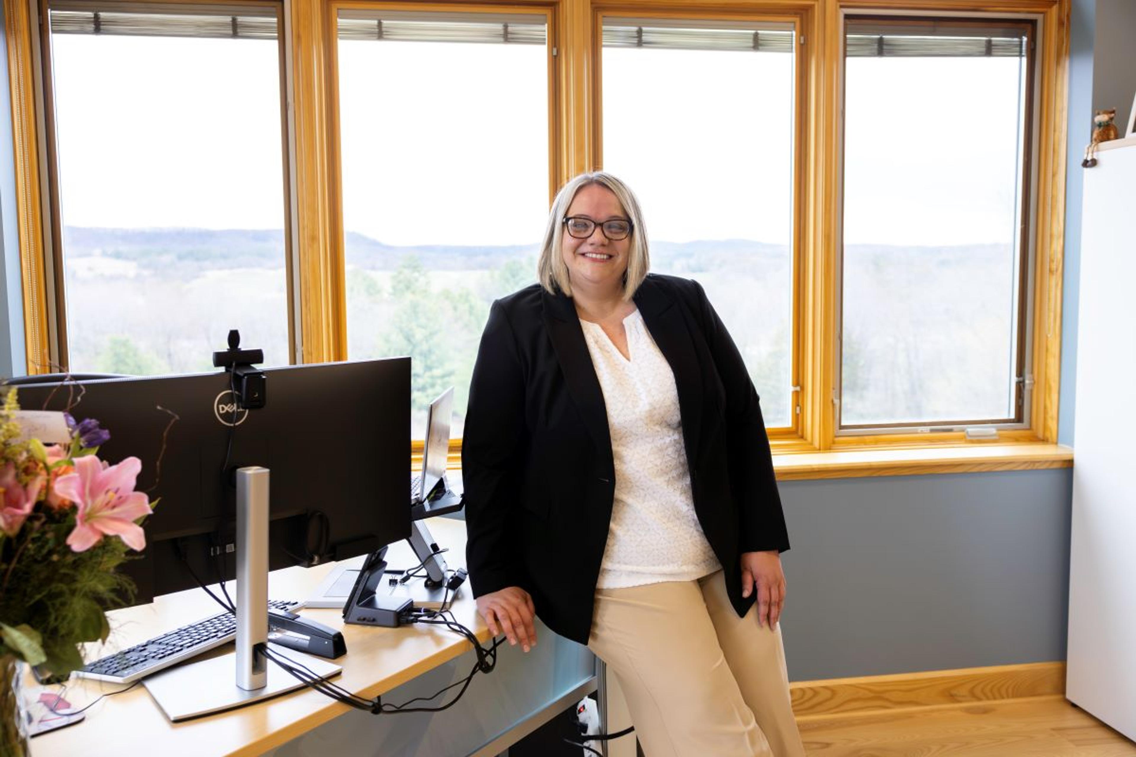 Organic Valley CEO Shawna Nelson in her office