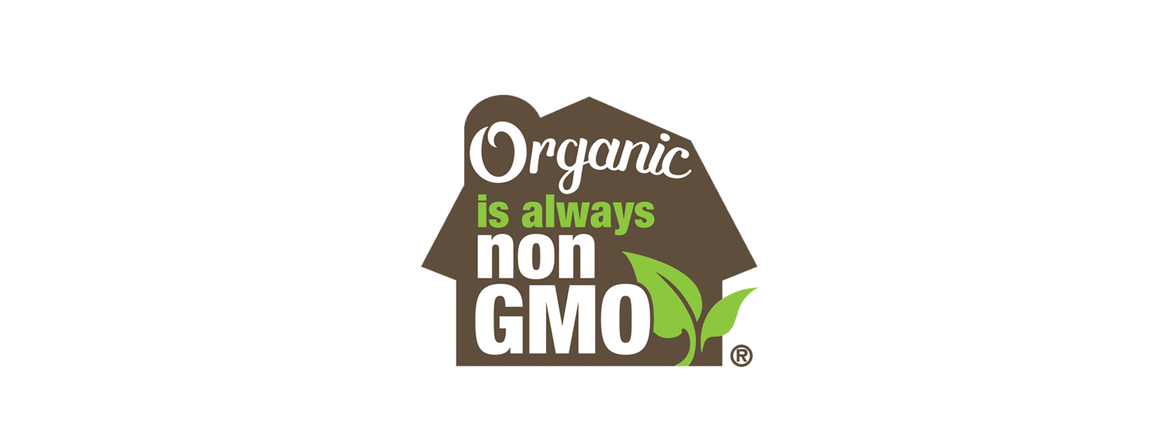 A logo that says organic is always non GMO