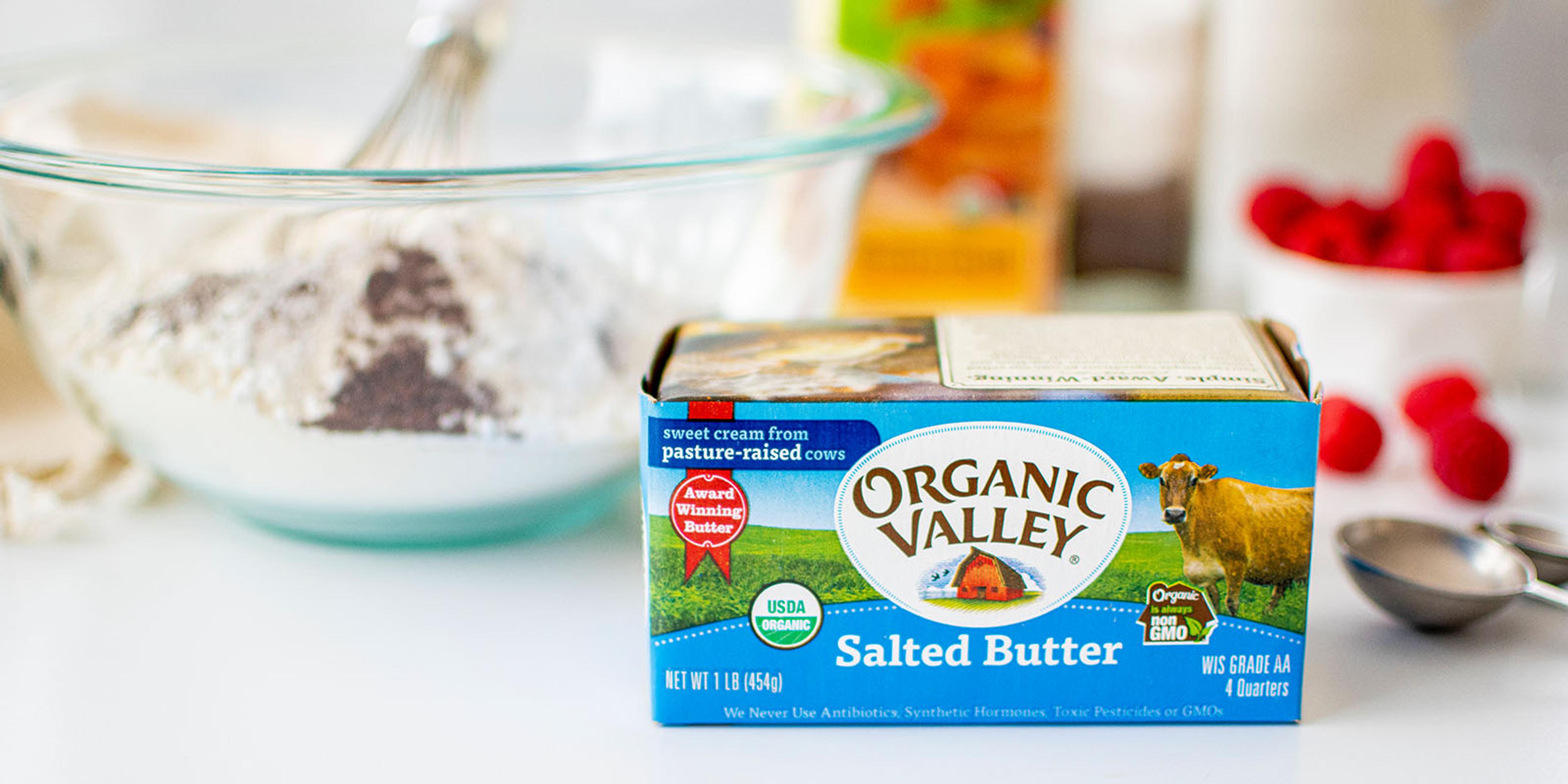 Pancake ingredients on a counter.