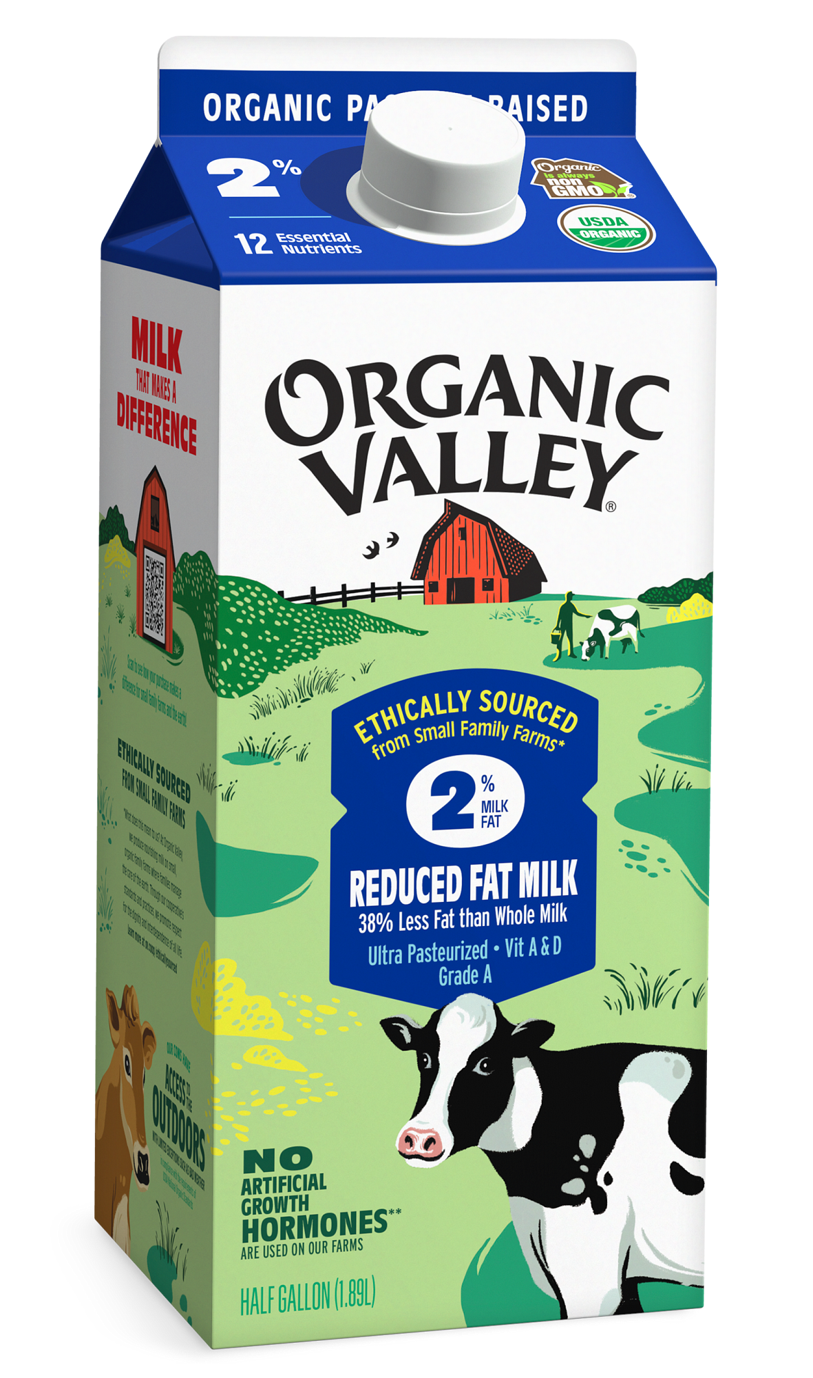 Milk2 Reduced Fat 2% Milk | Organic Valley