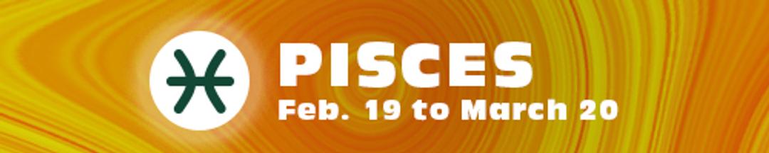A graphic of a Pisces sign
