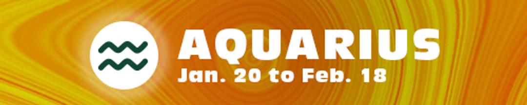  A graphic of an Aquarius sign