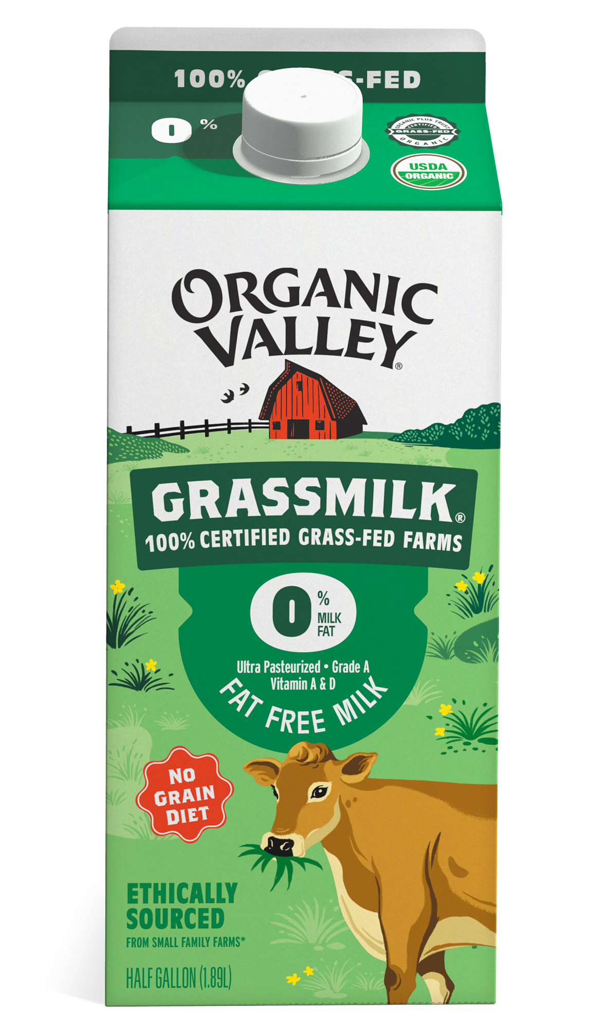 1 Gallon 100% Grass-fed, Certified Organic, Raw, Jersey Cow Milk - The  Family Cow