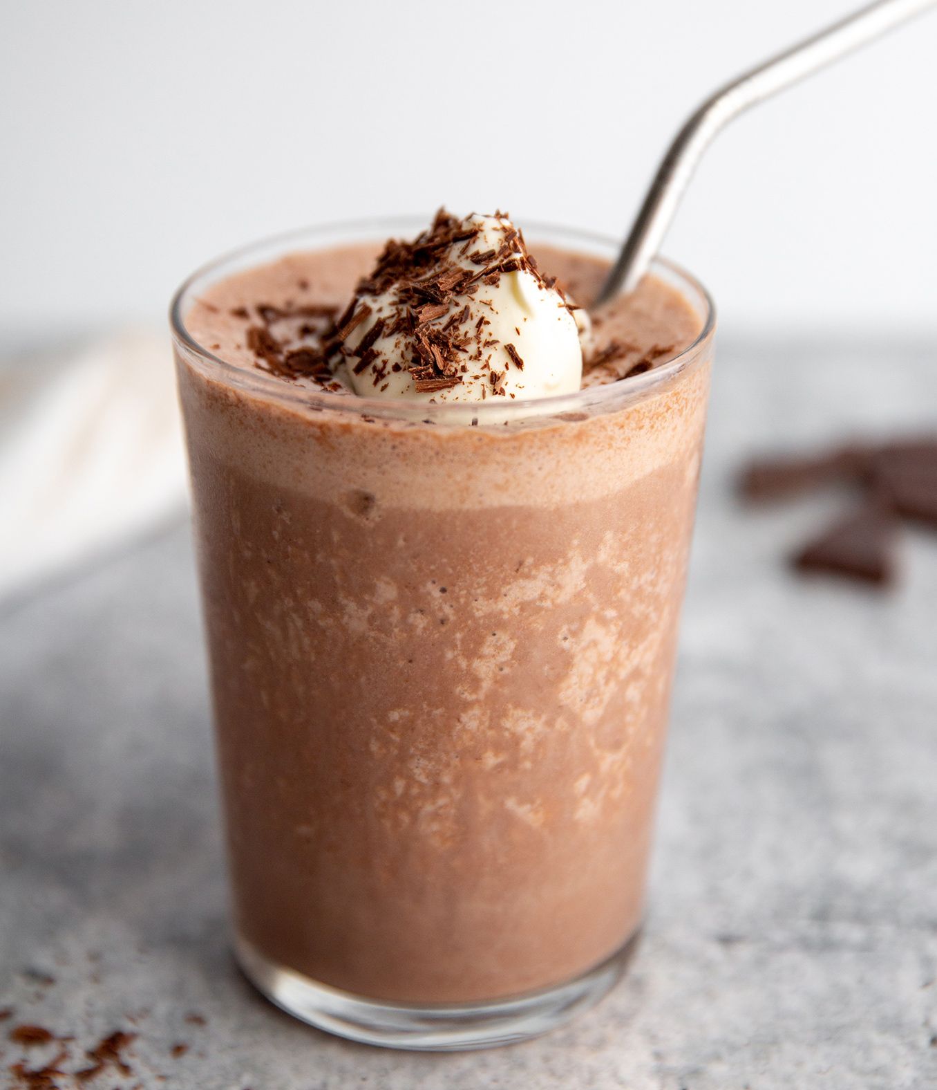 No-Ice-Cream-Needed Chocolate Milkshake with Organic Valley