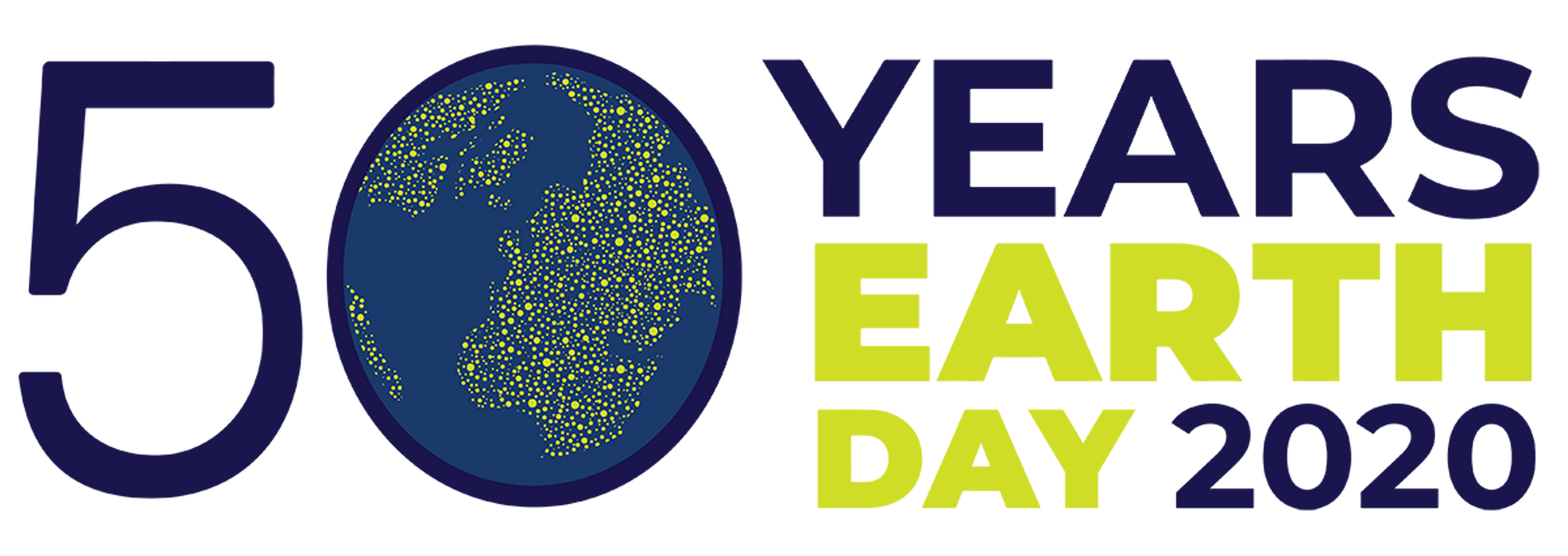 The 50 years of earth day 2020 logo