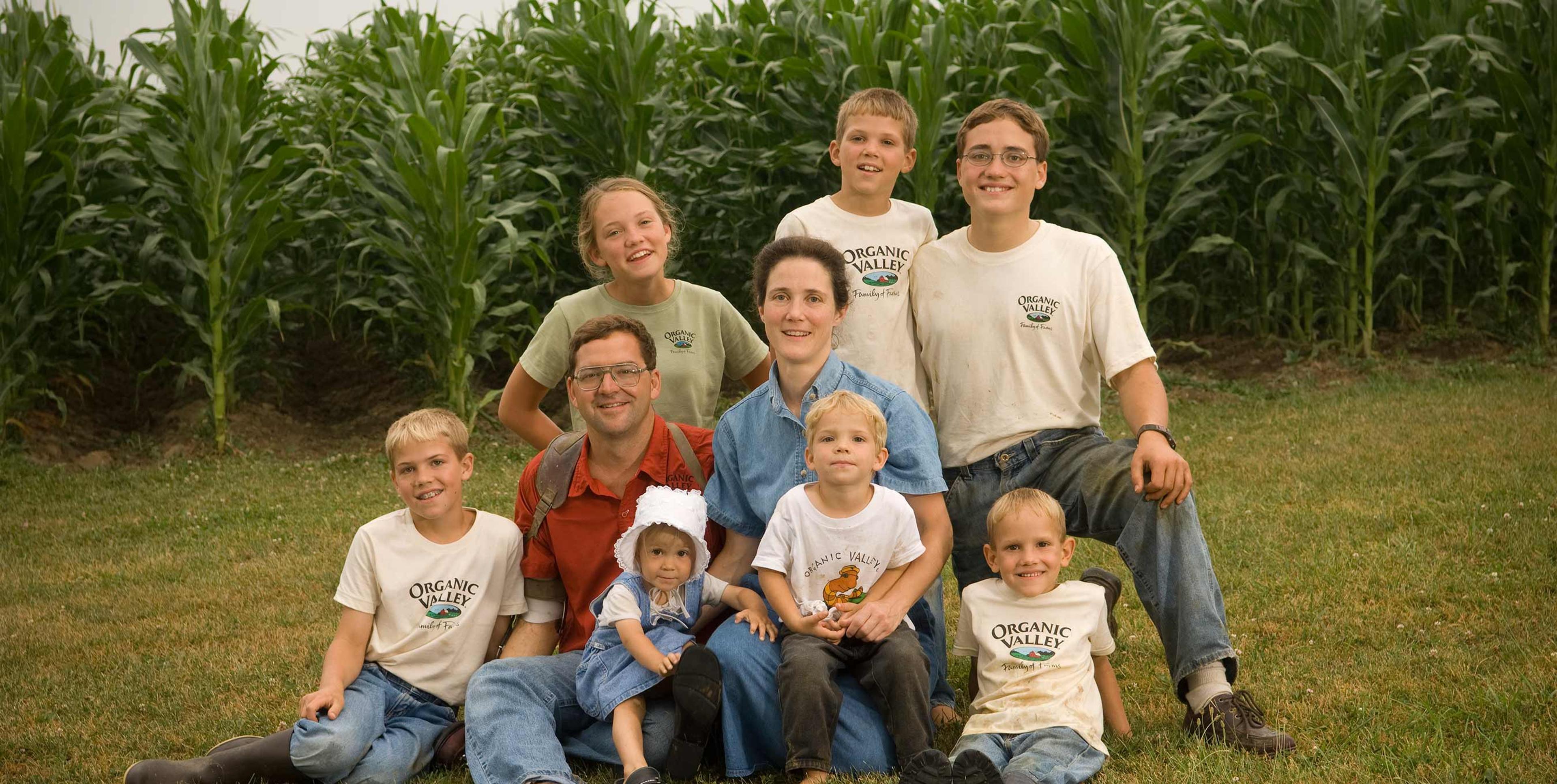 The Stoller family on their Organic Valley farm