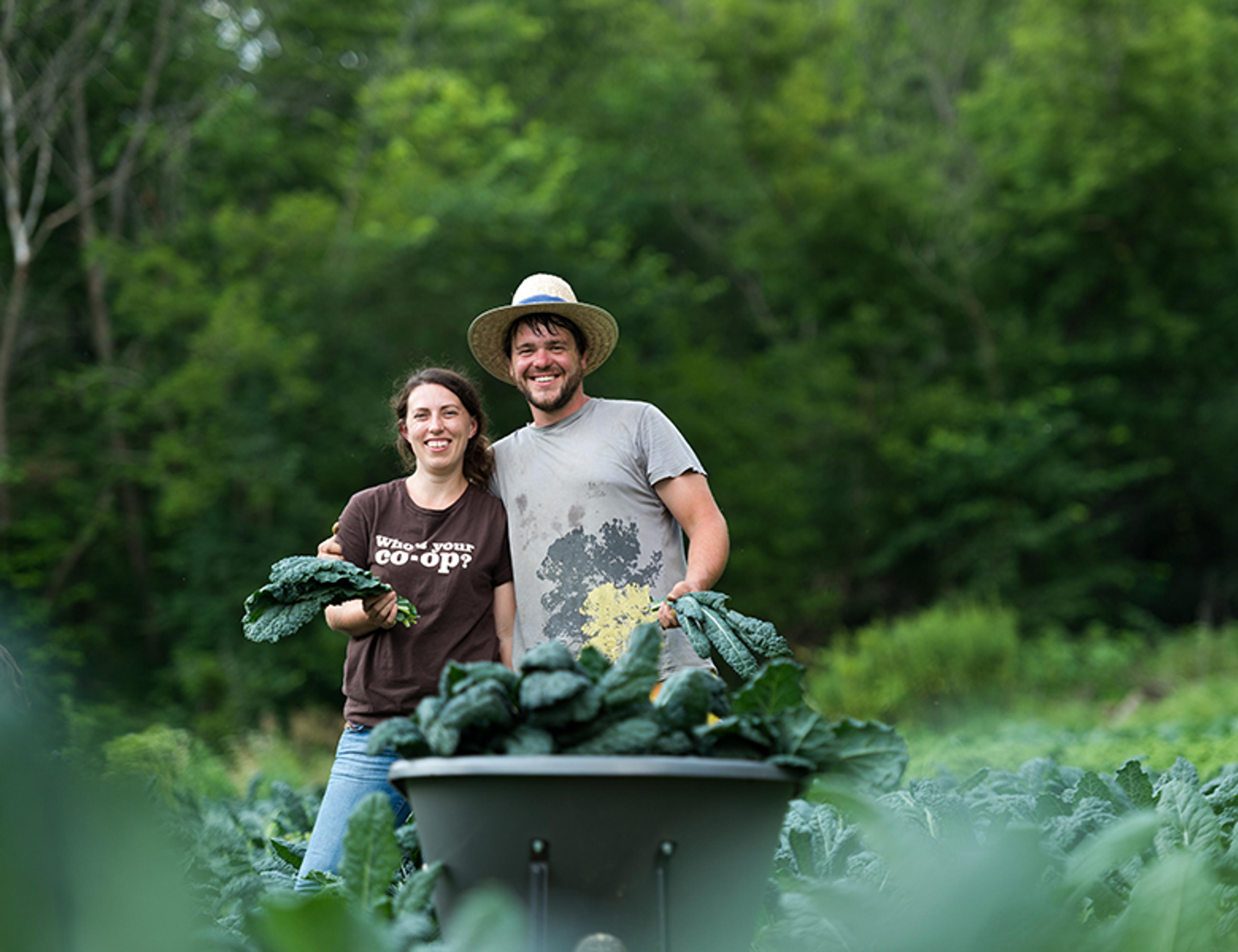 The Trussoni's on their Organic Valley family farm in Wisconsin