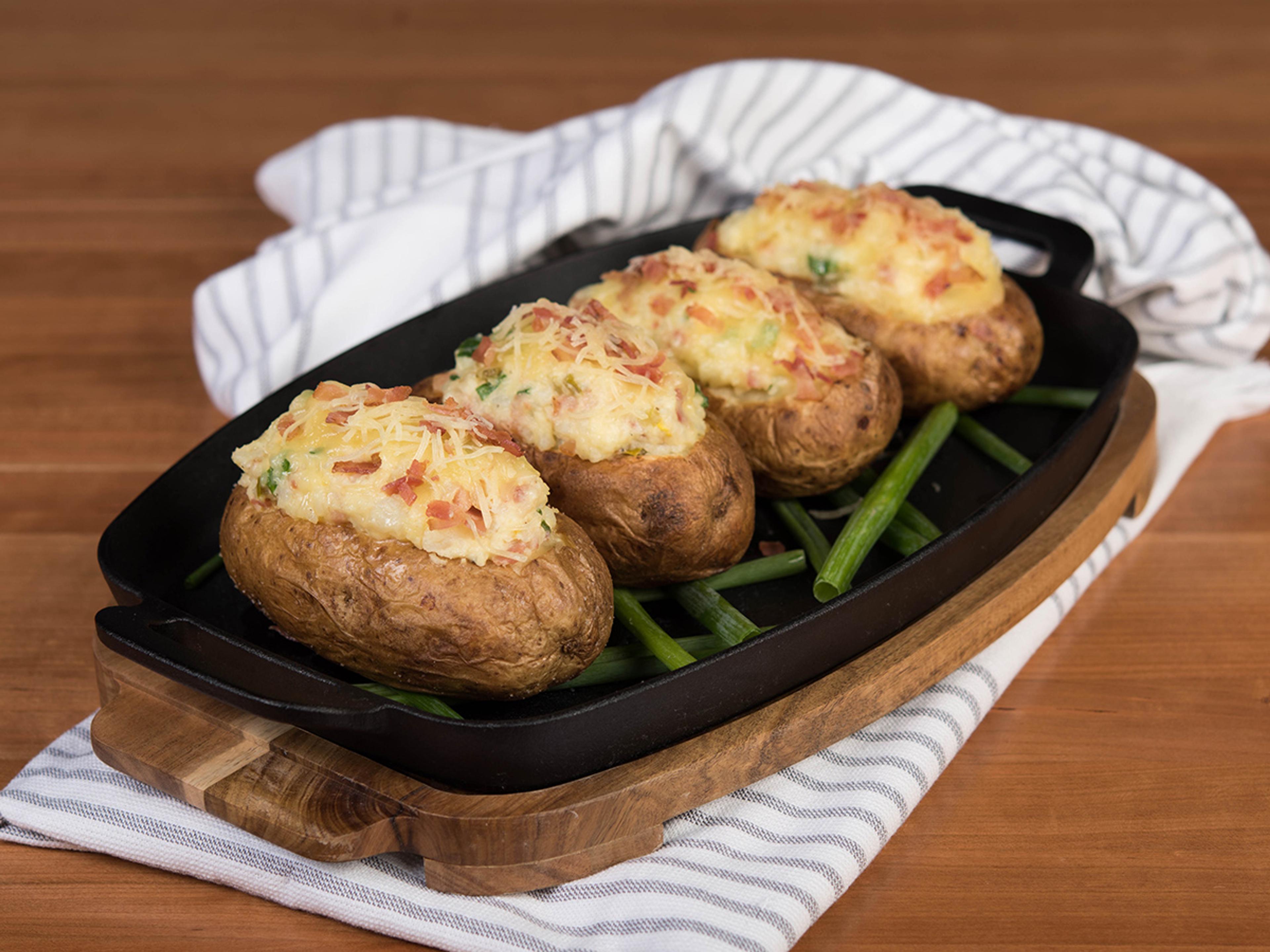 Cheesy Stuffed Potatoes.