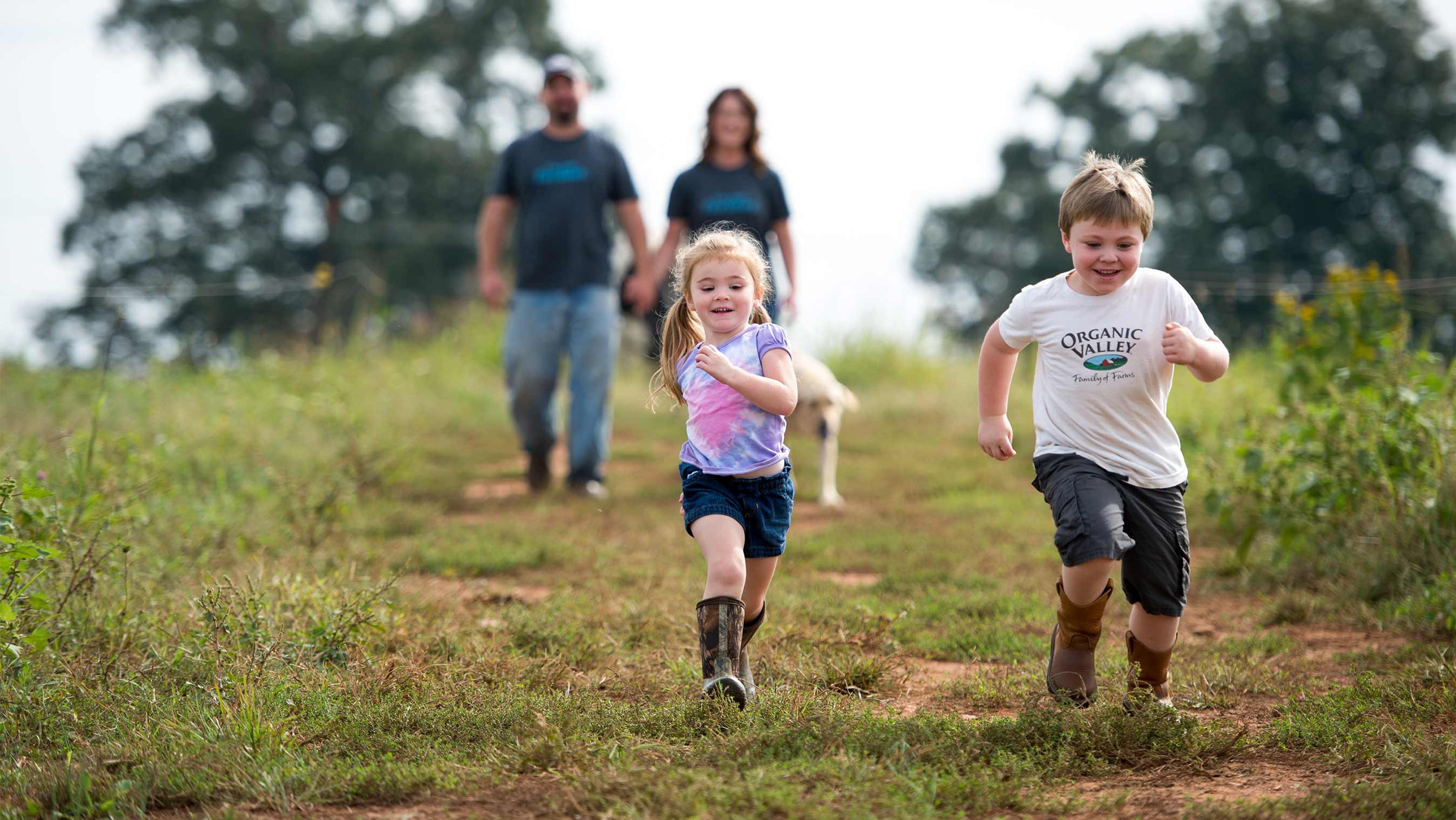 The Hoffner's on their Organic Valley family farm