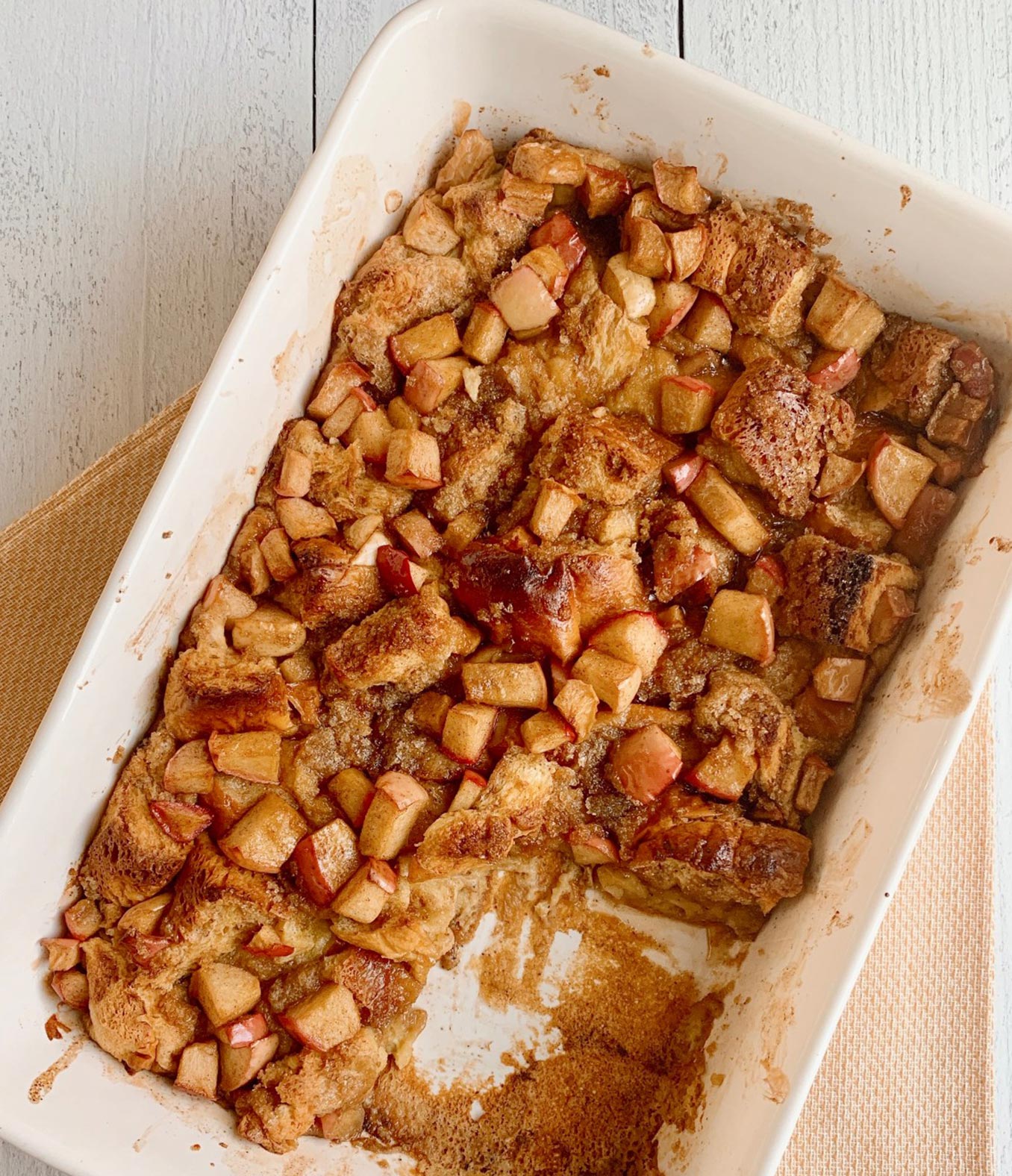 Cinnamon Apple French Toast Bake with Organic Valley