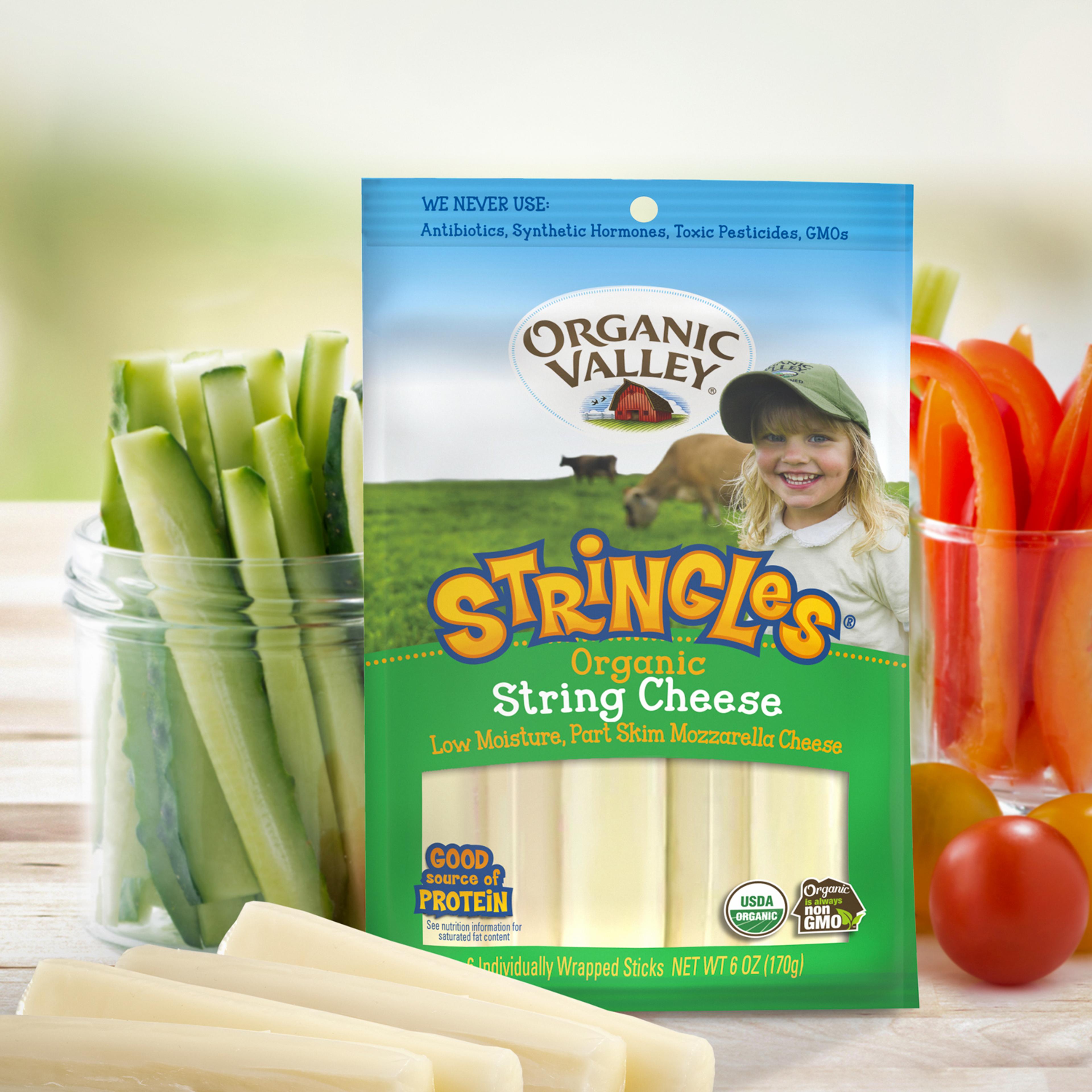 Stringles String Cheese and vegetables.