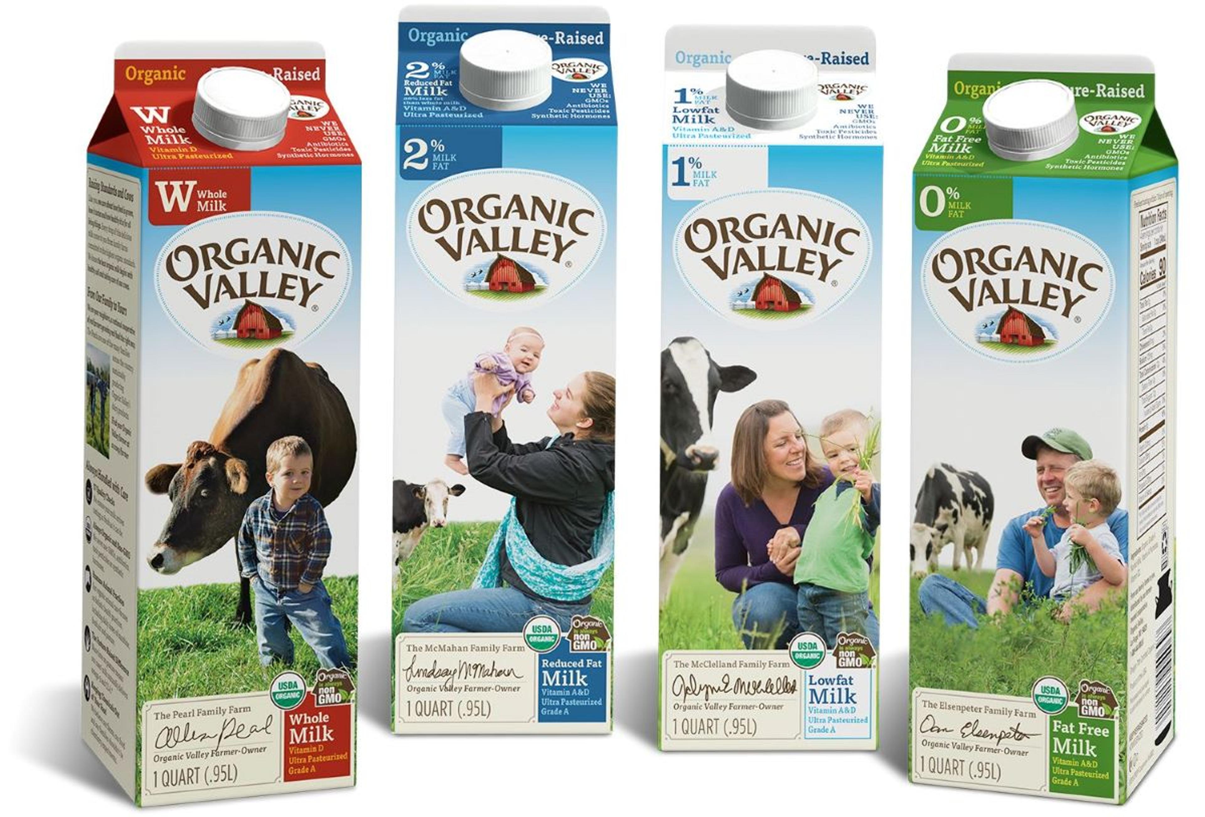 Organic Valley milk products