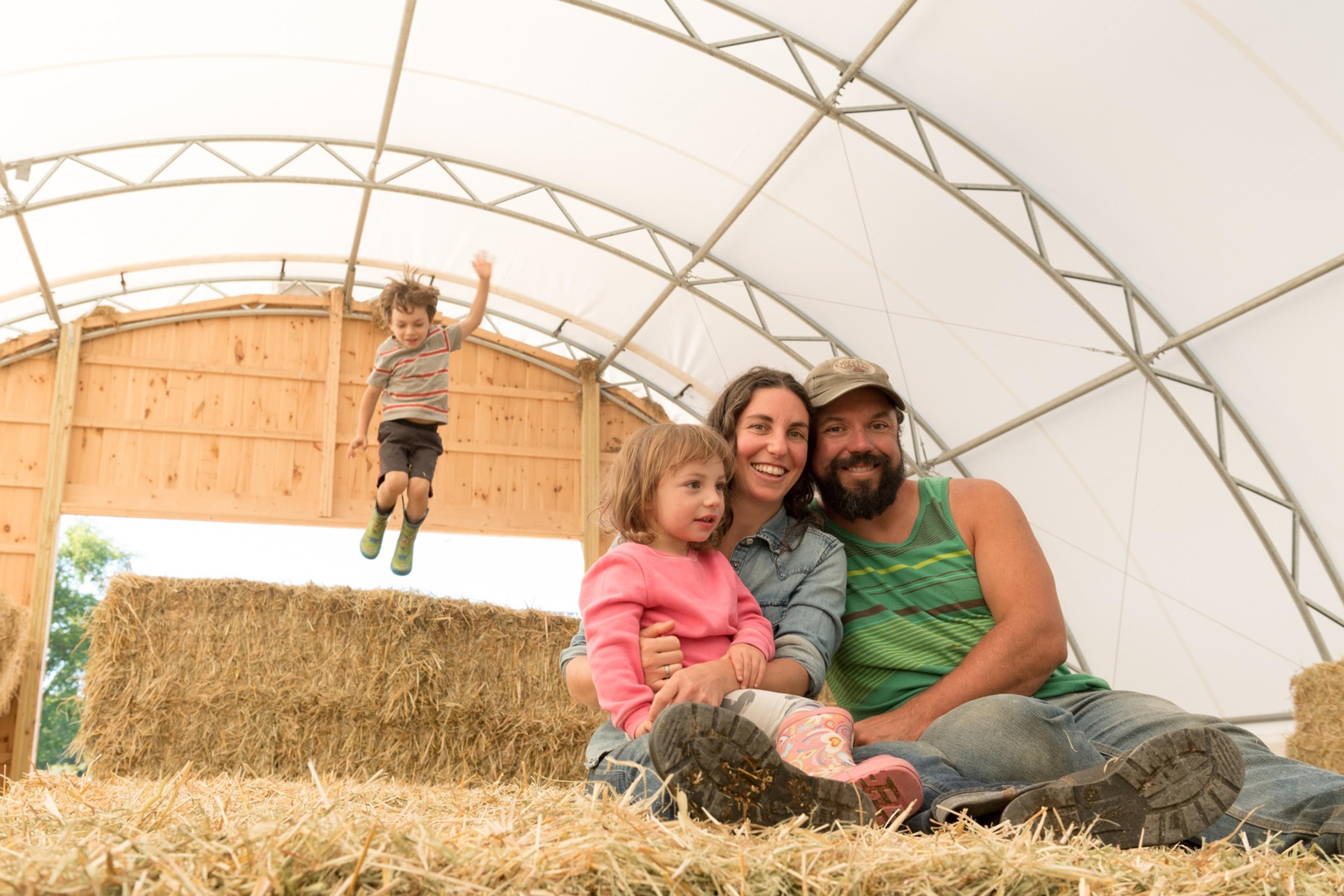 Meet the Webb family! L to R: Wyatt, Willow, Melanie and Tyler.