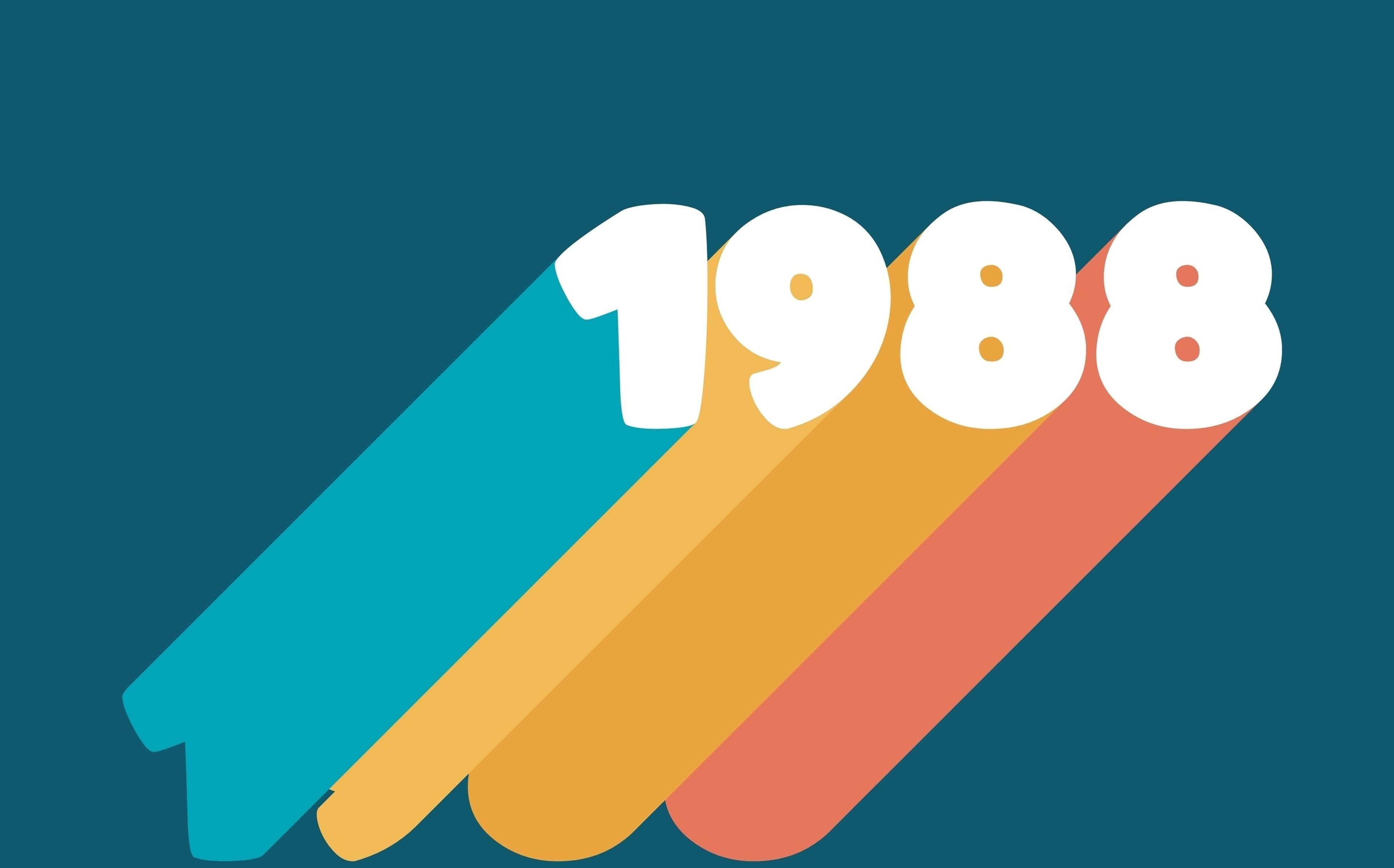 Retro lettering of 1988