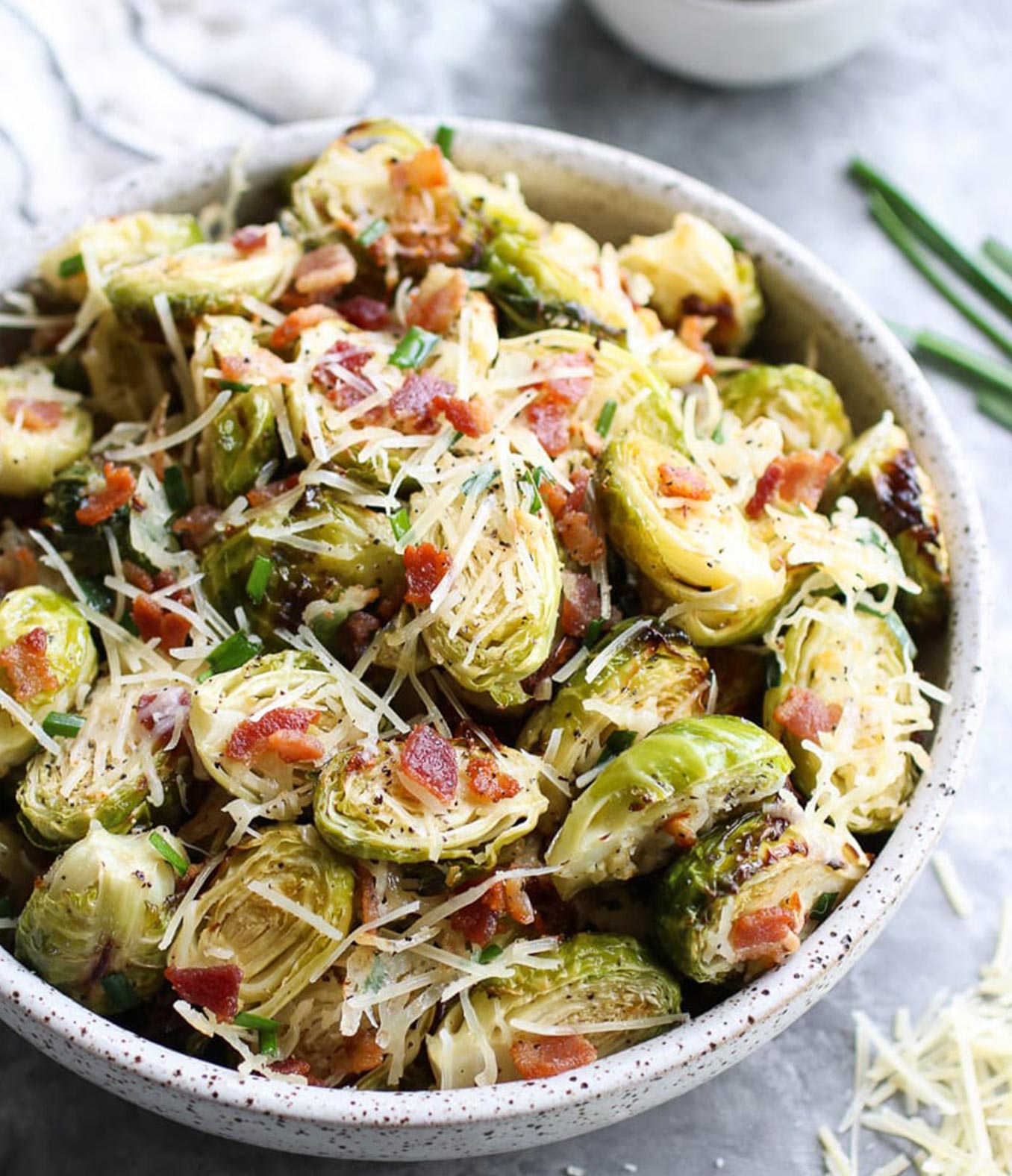 Parmesan Roasted Brussels Sprouts With