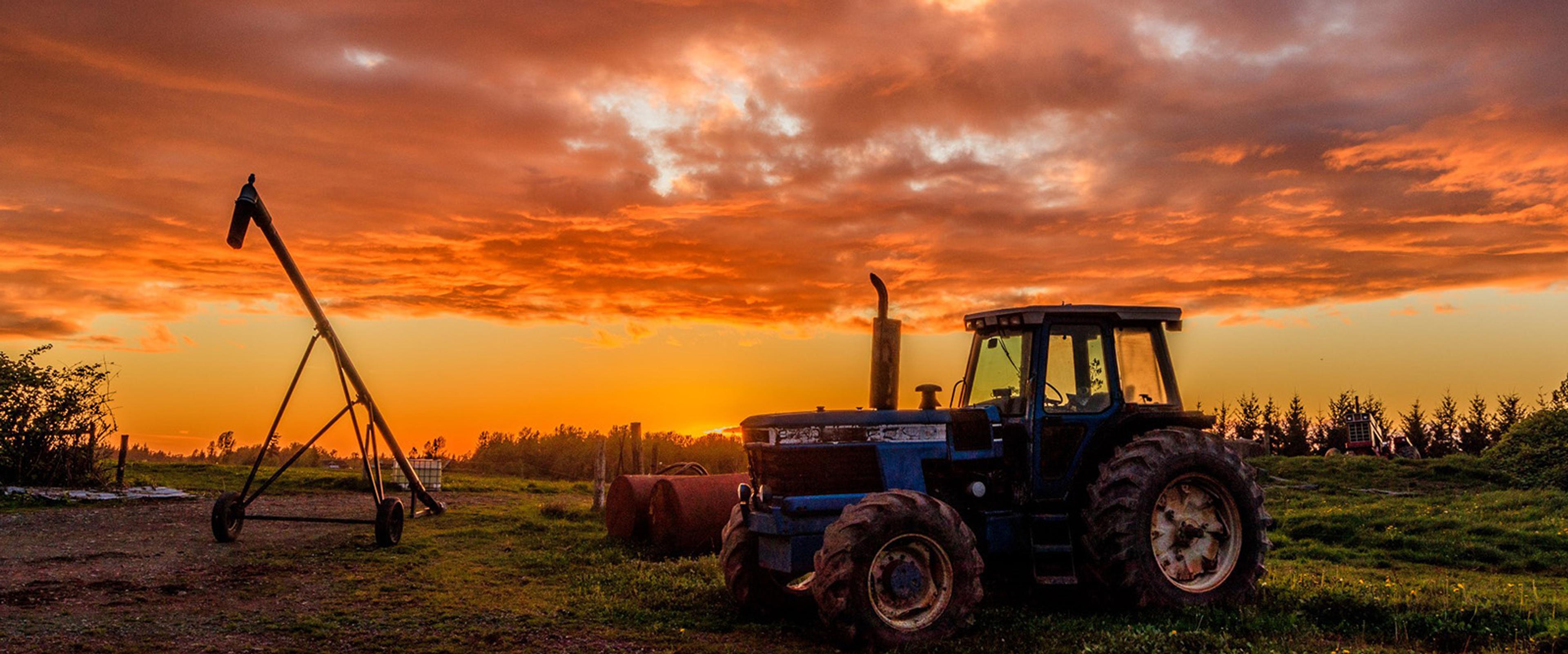 A tractor on the Groen farm in Washington. Photo courtesy of Randy Small Photography.