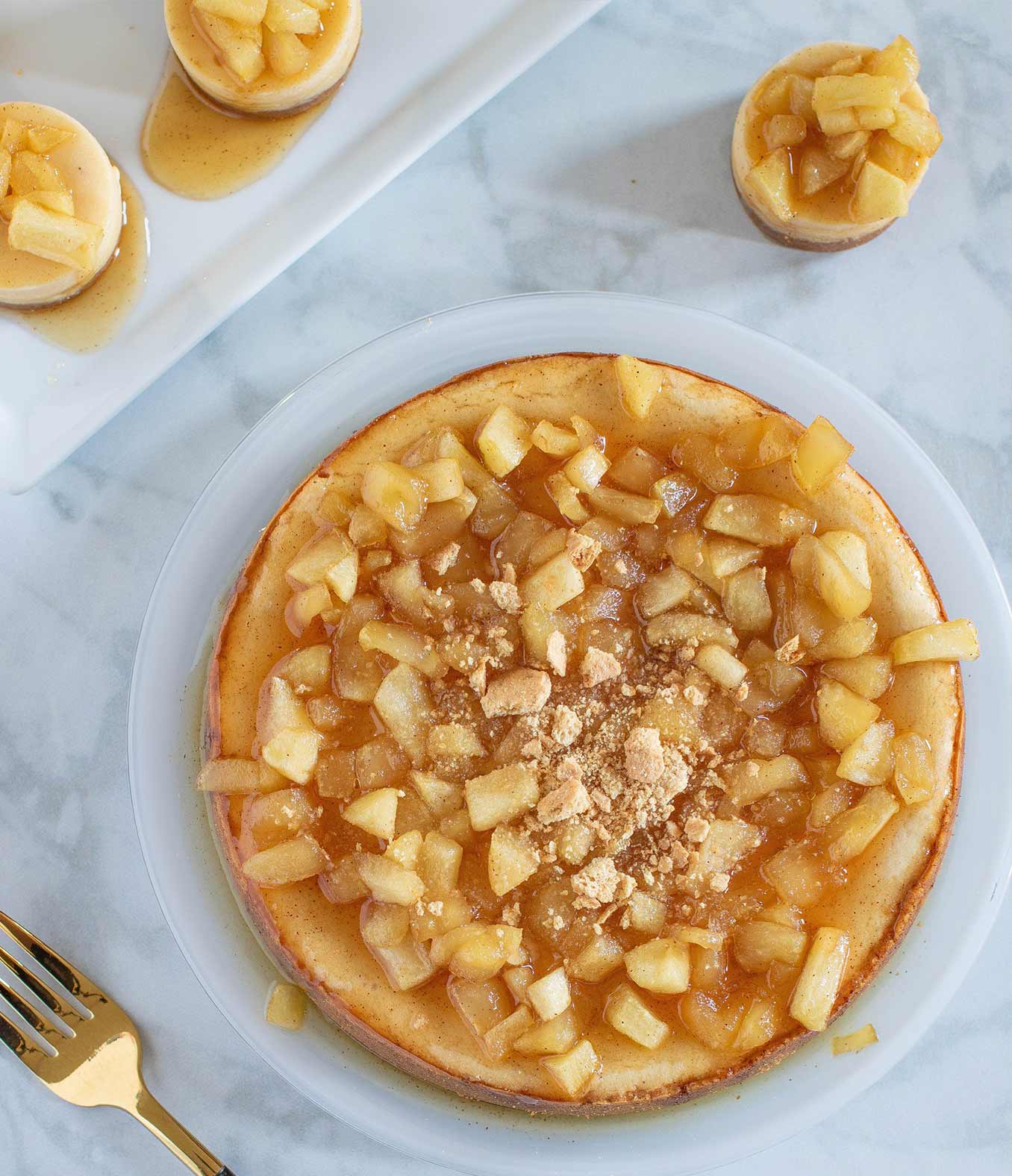 Caramel Apple Spice Cheesecake with Organic Valley