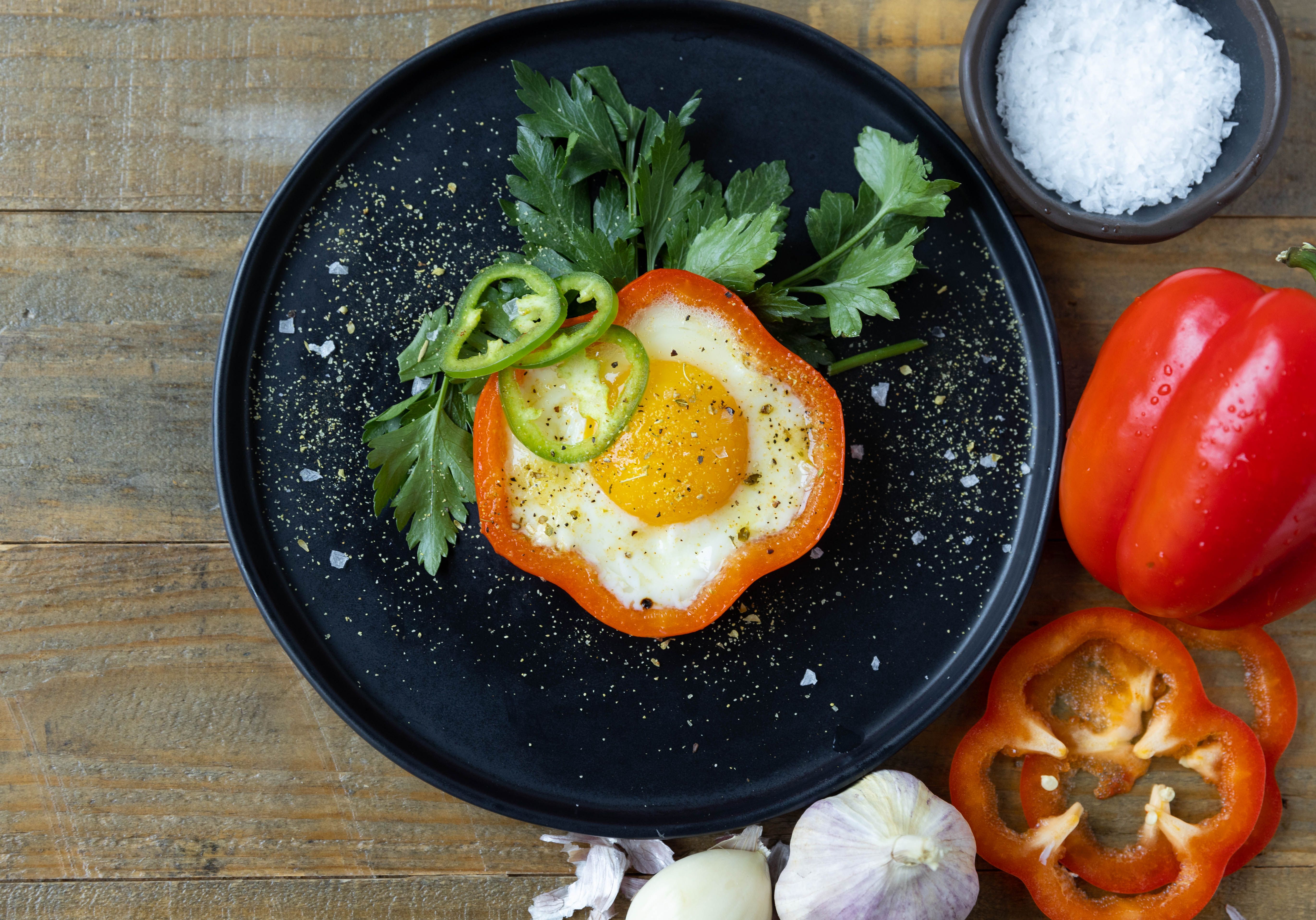 Flower Power Eggs in Pepper Rings  Tasty Kitchen: A Happy Recipe Community!