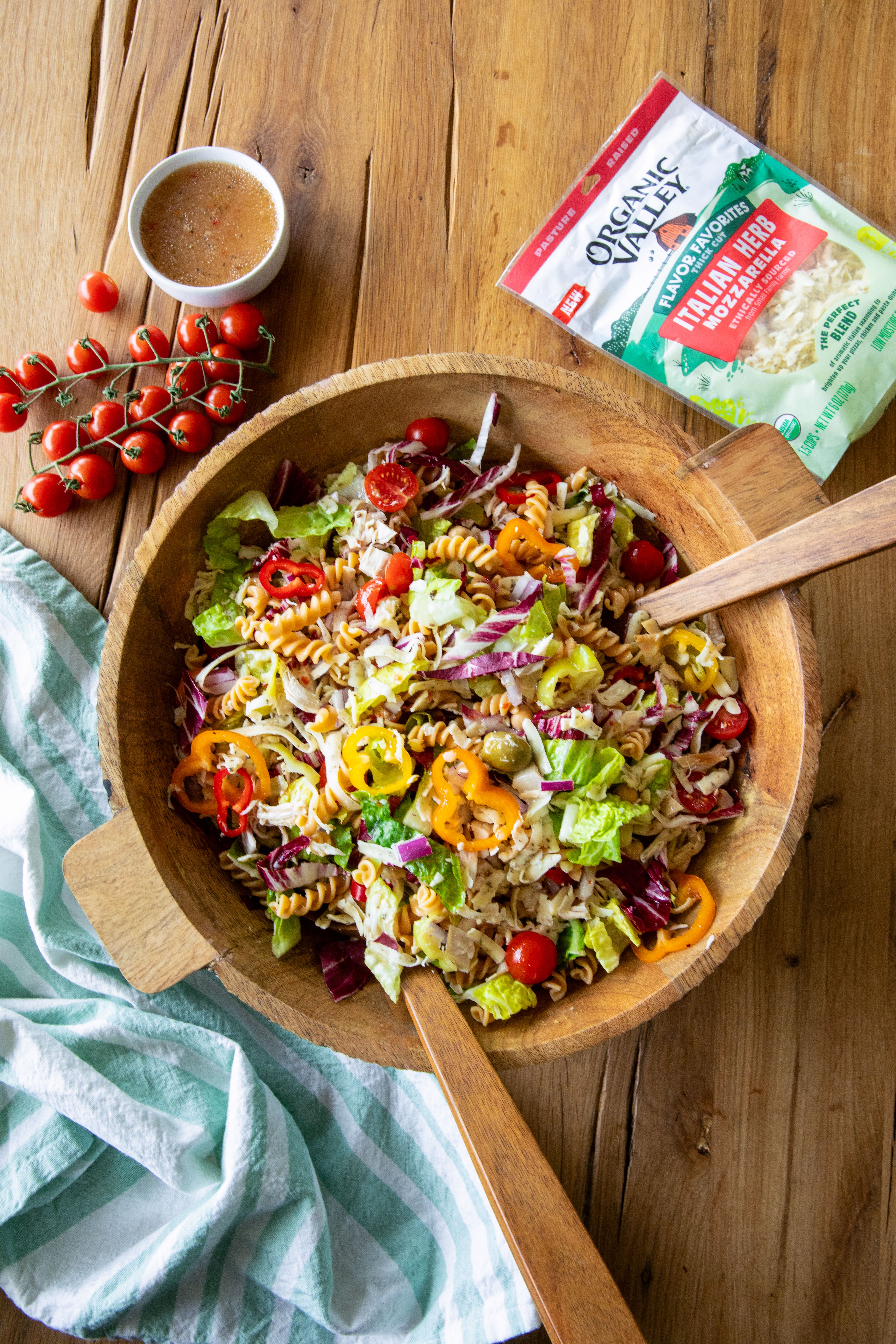 High-Protein Italian Chopped Salad with Organic Valley