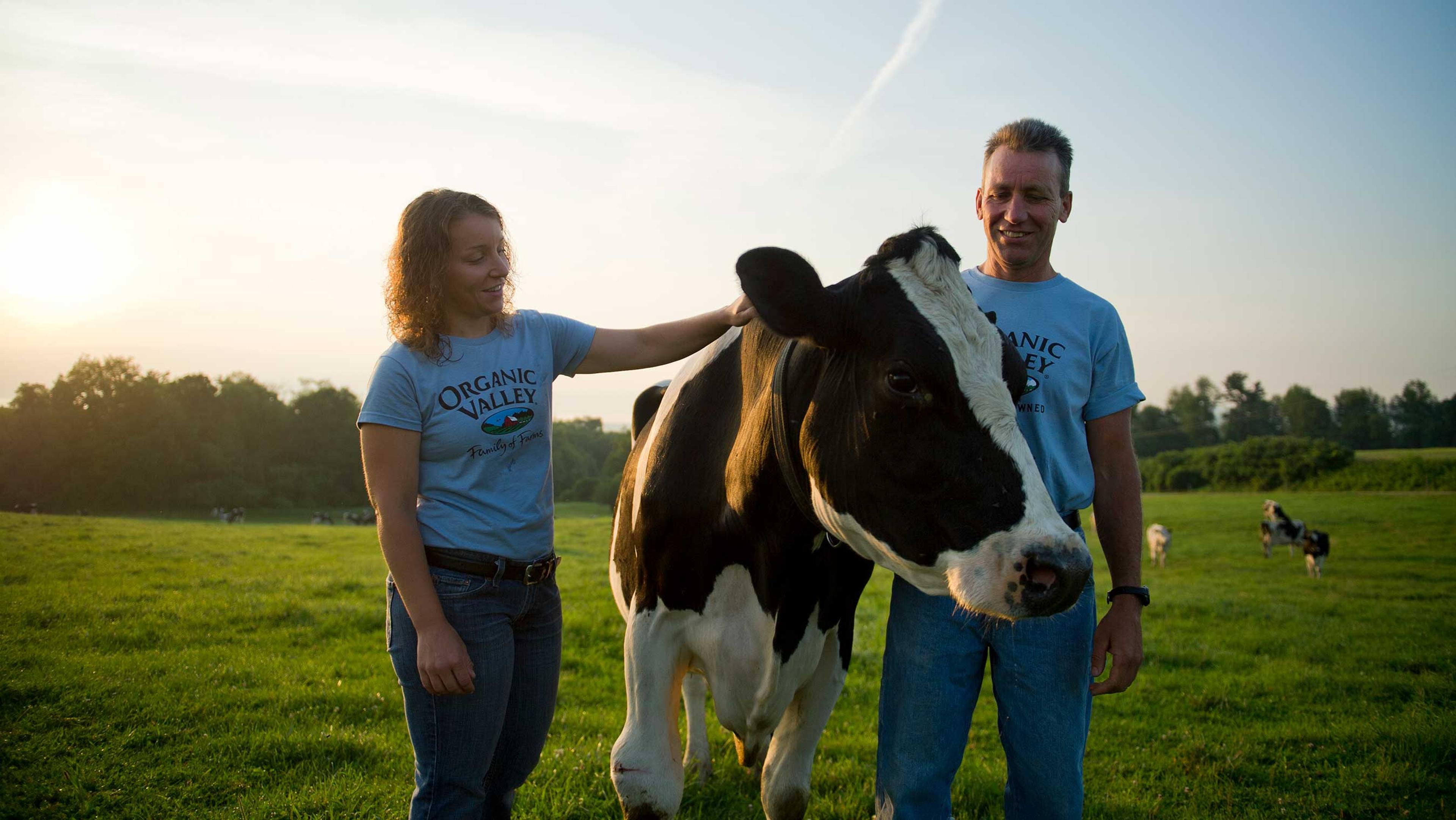 The Hudyncia's on their Organic Valley family farm