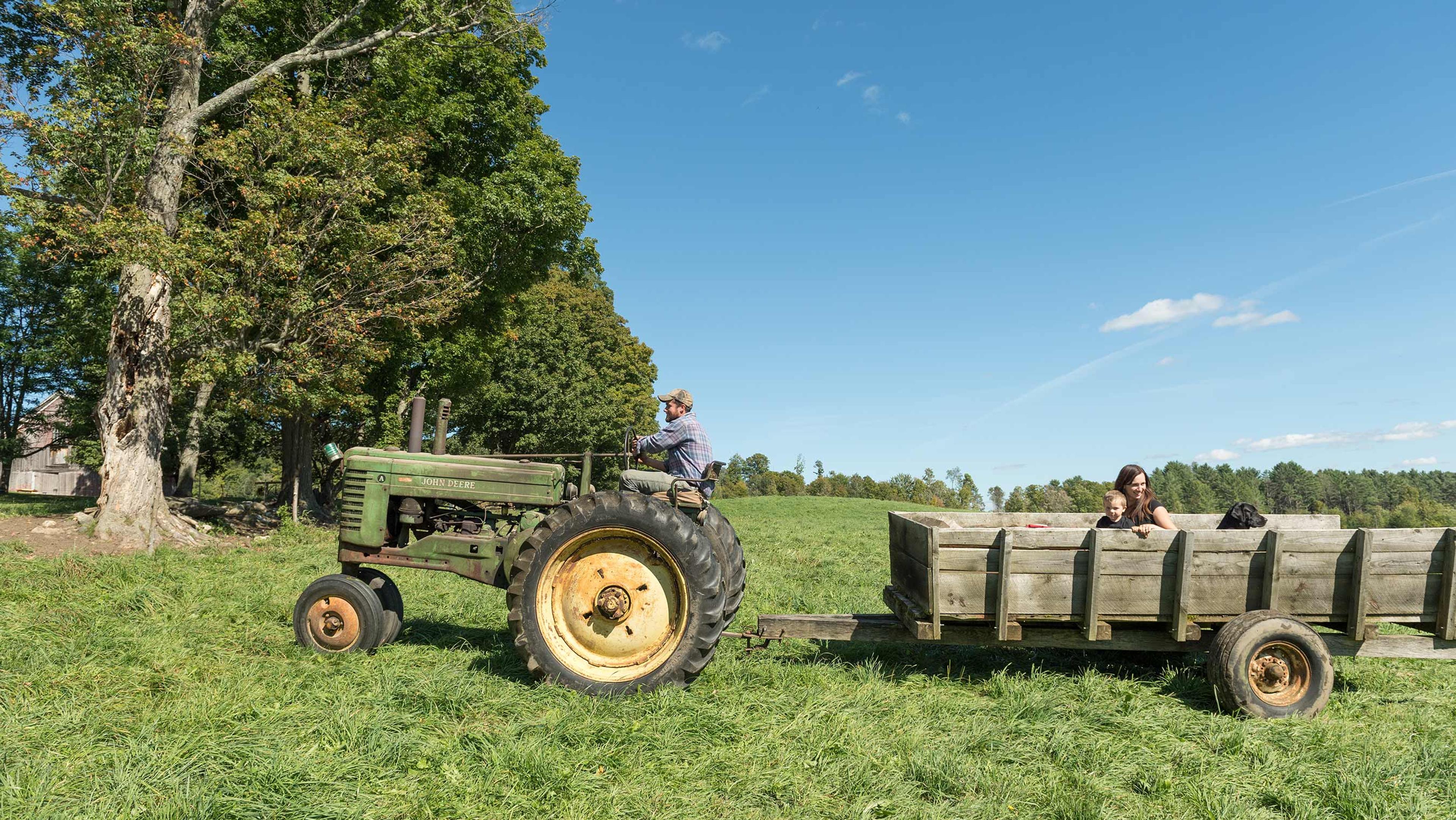 The Pearl family on their Organic Valley farm