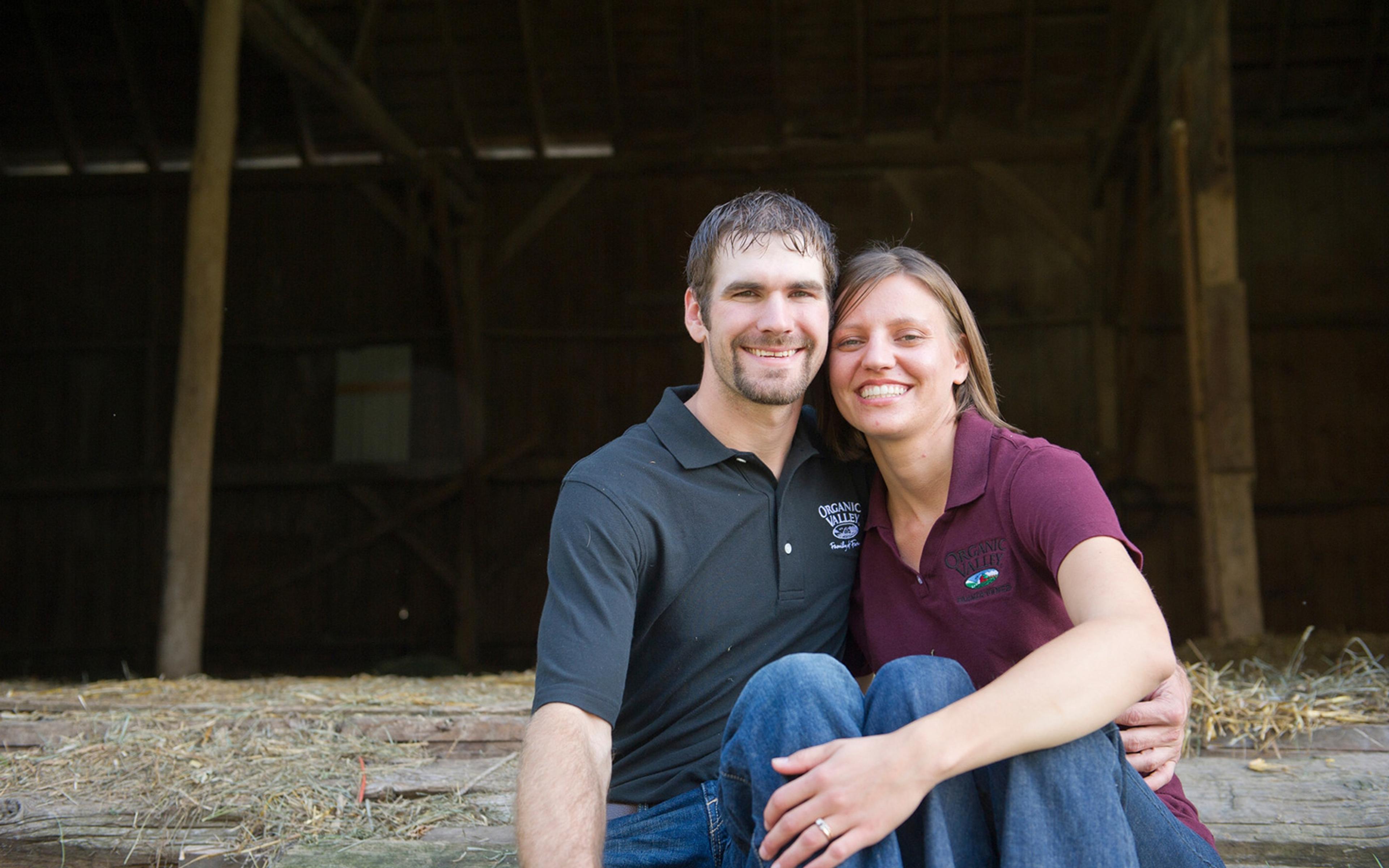 Emily and Tim Zweber are true partners on their farm, sharing the work and supporting one another.