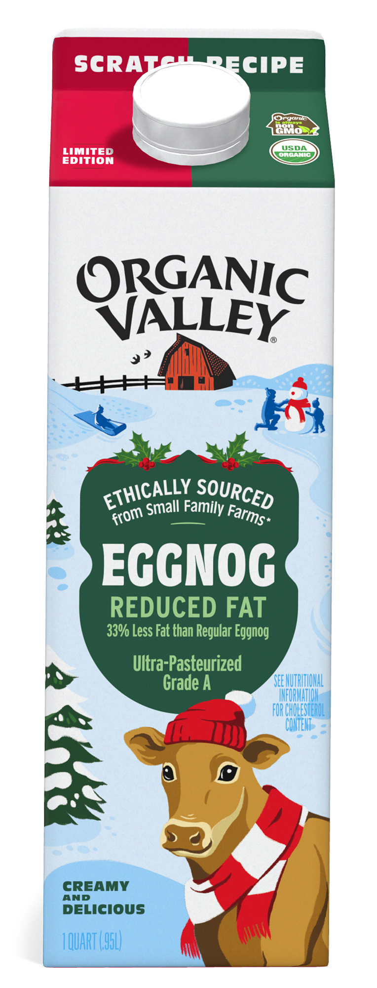 Organic Valley® Egg Nog 1 Qt. Carton, Eggnog