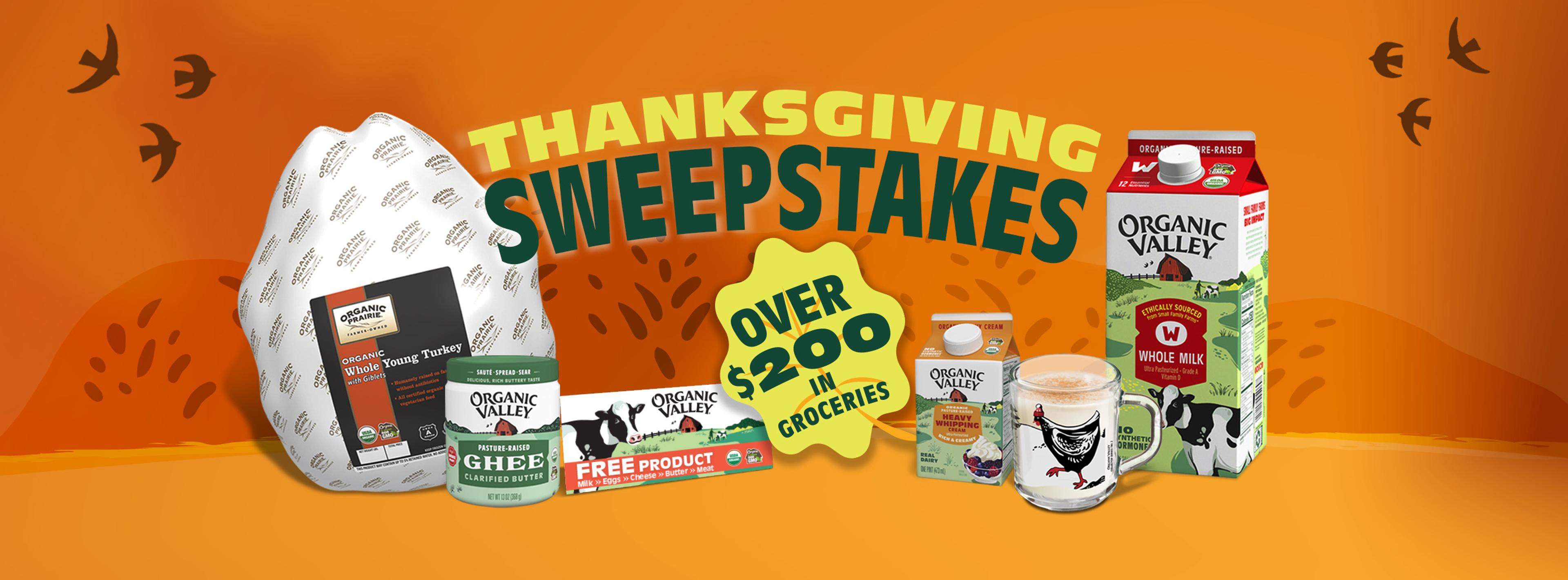 Thanksgiving Sweepstakes Over 200+ In Groceries