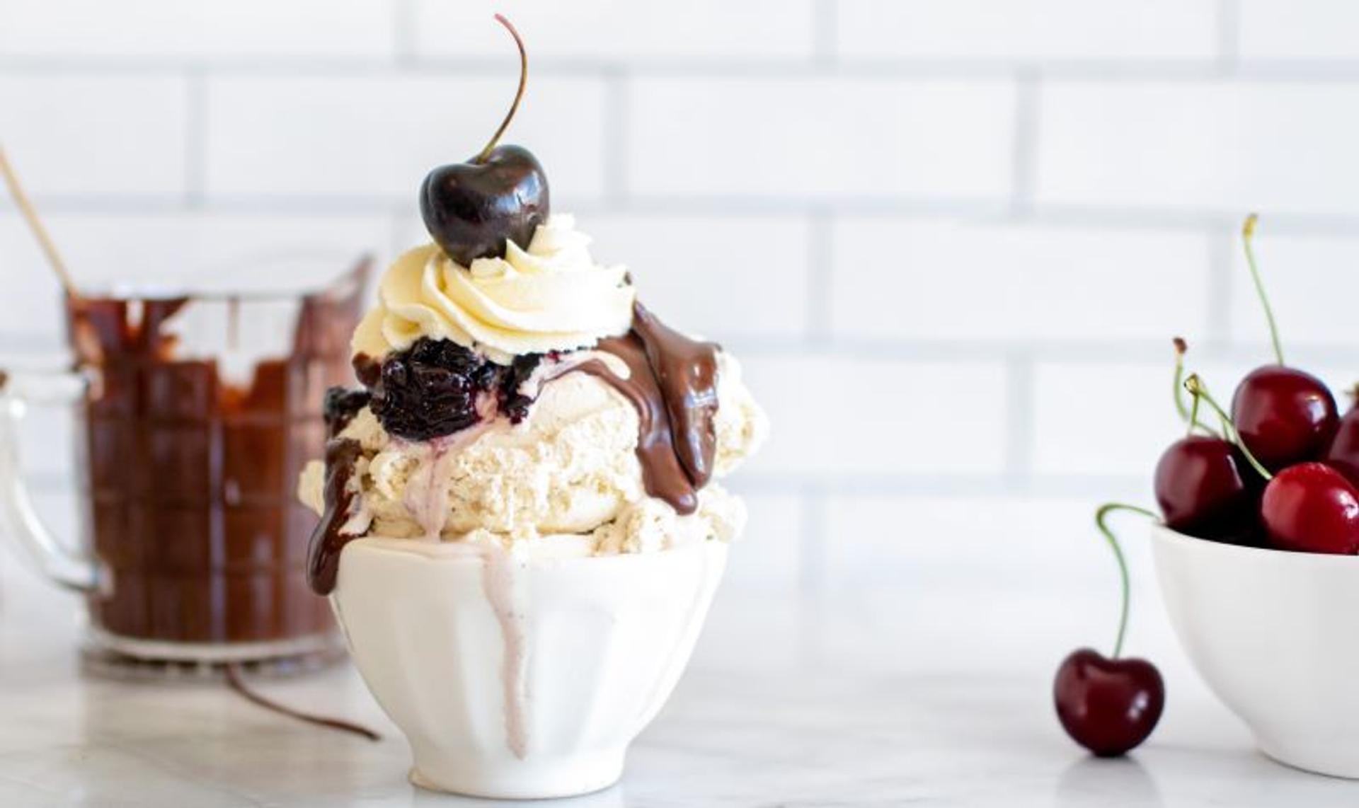 Cherry ice cream