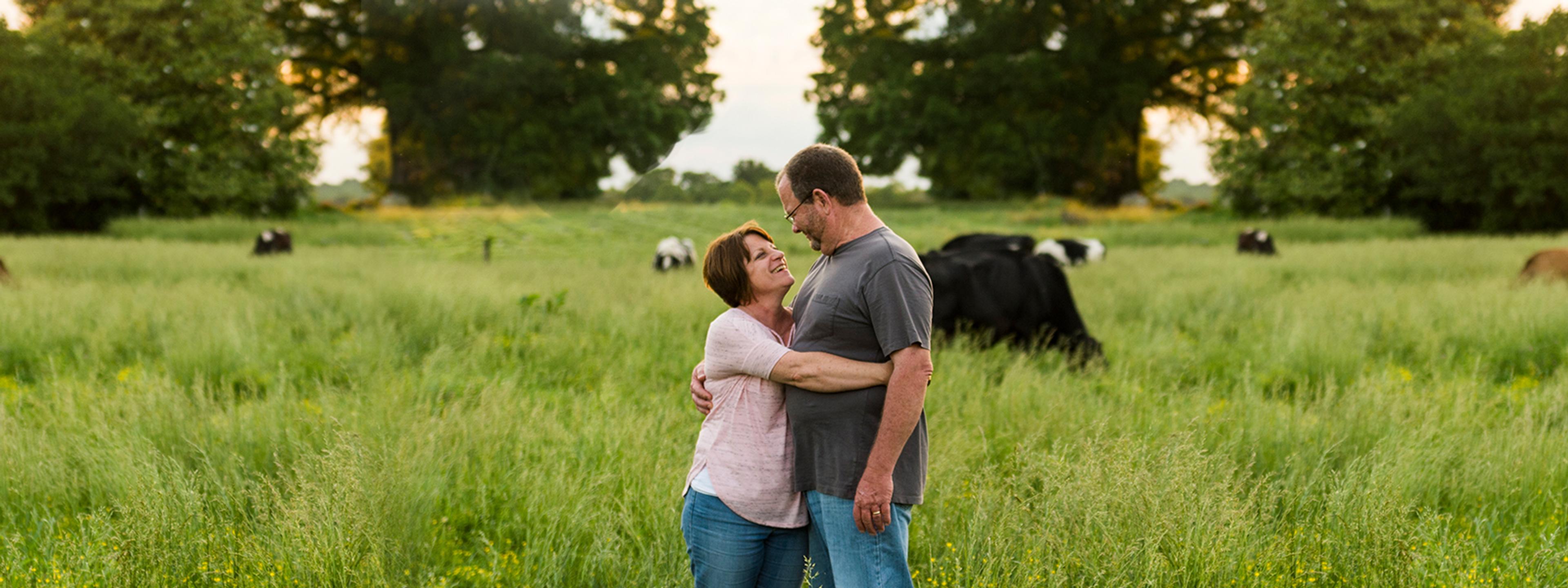 George and Cherry Teague are North Carolina Organic Valley farmers participating in the corn breeding project with RAFI.