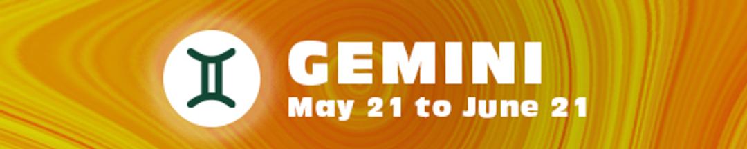 A graphic of a Gemini sign