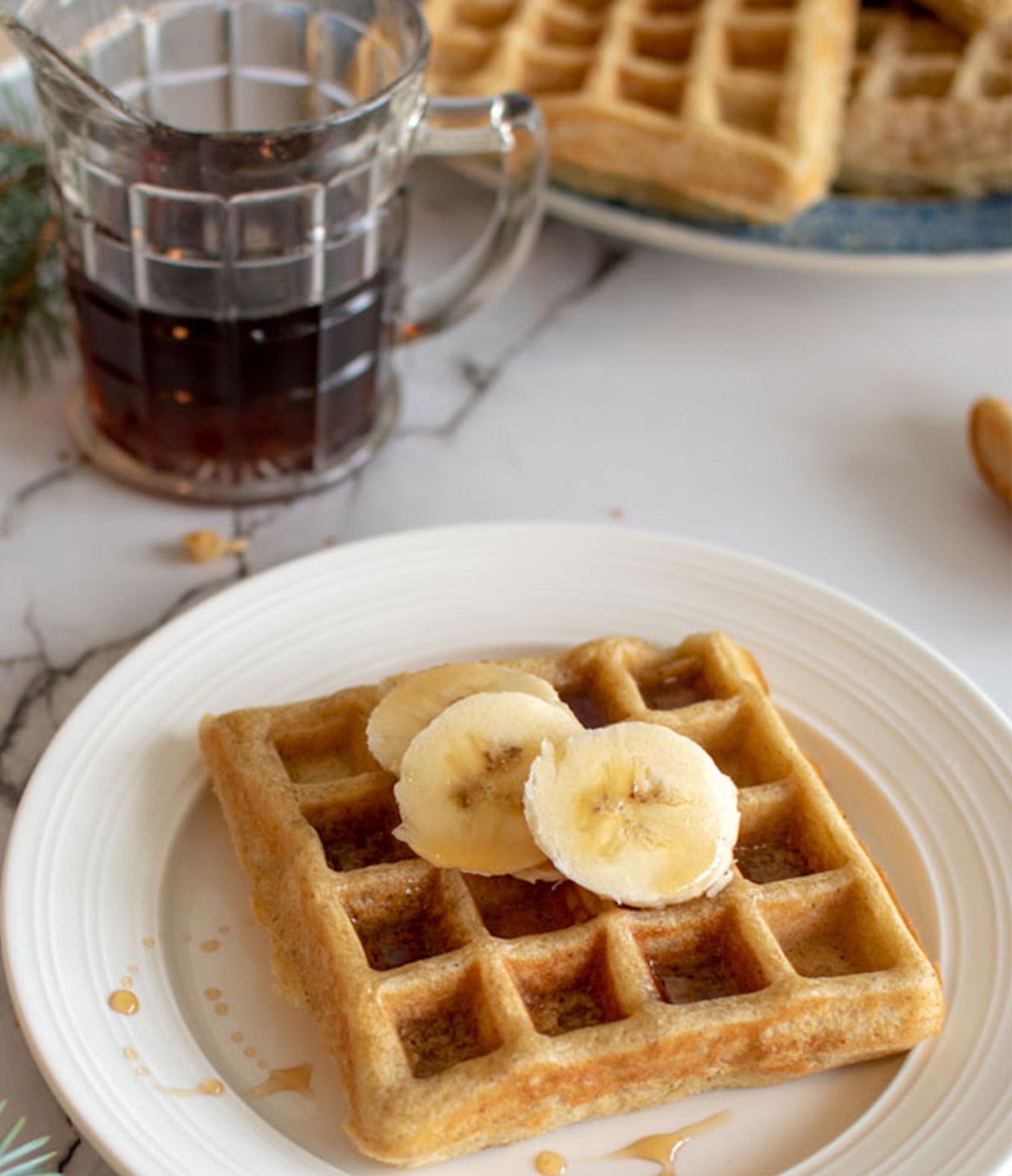 Eggnog Waffles with Organic Valley
