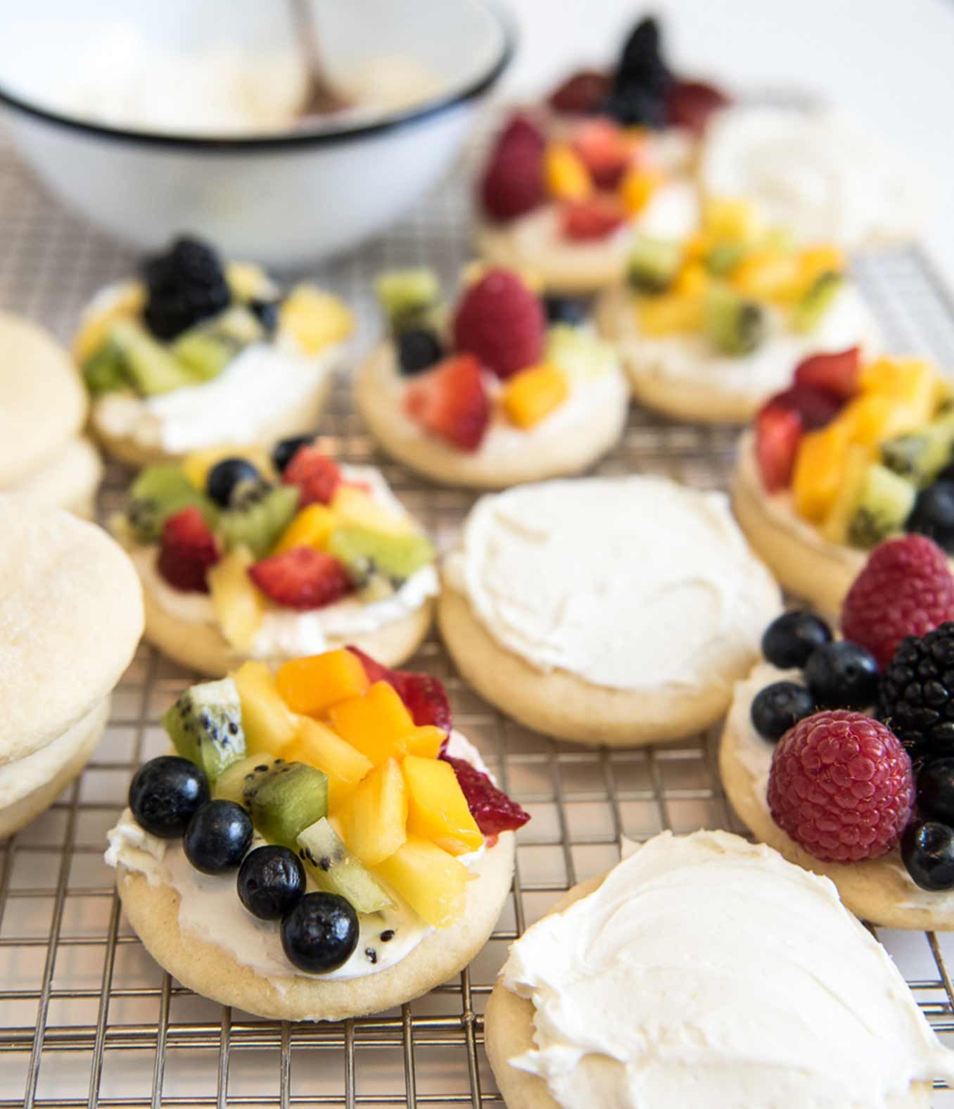 Fruit Pizza Cookies with Organic Valley