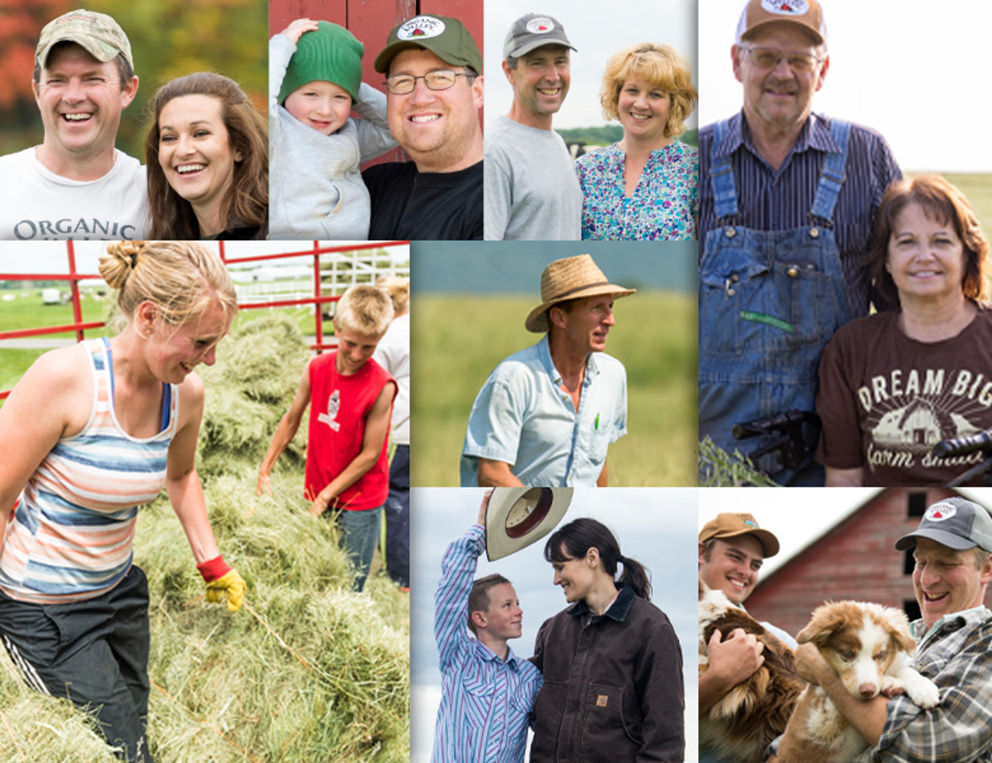 A collage of farmers.