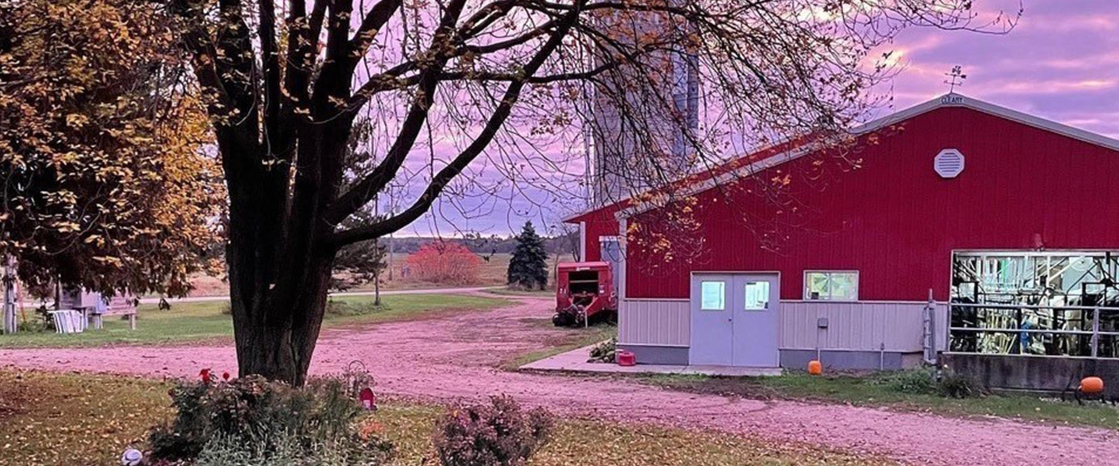 The Groen’s organic farm in Wisconsin.