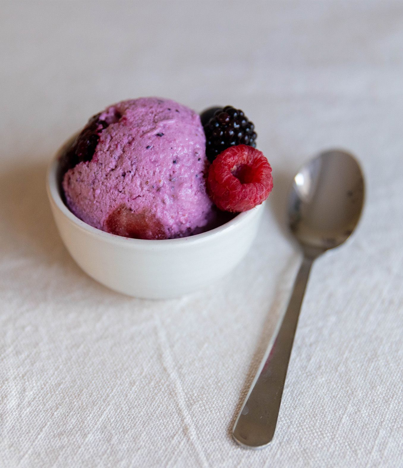 Bountiful Berry Cottage Cheese Ice Cream with Organic Valley