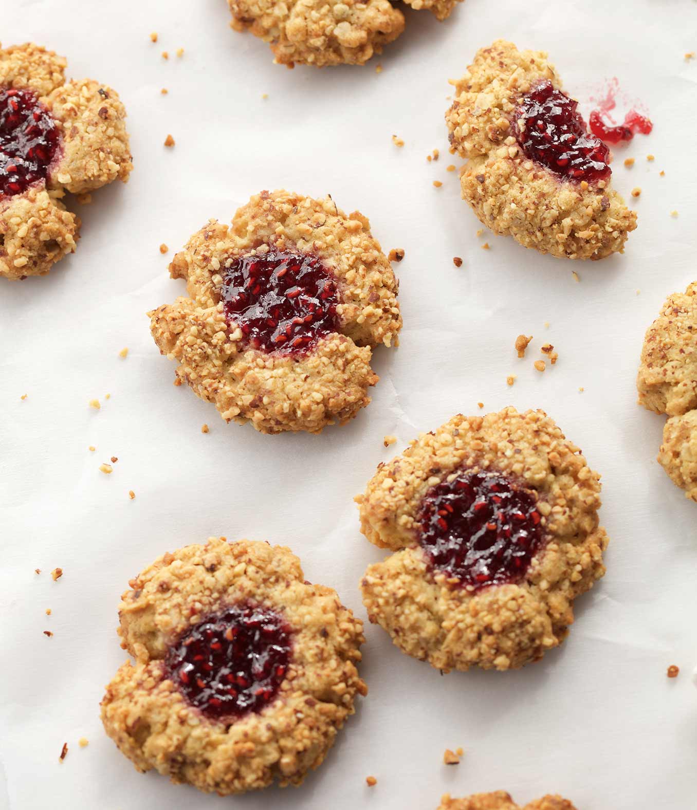Raspberry Almond Thumbprints with Organic Valley