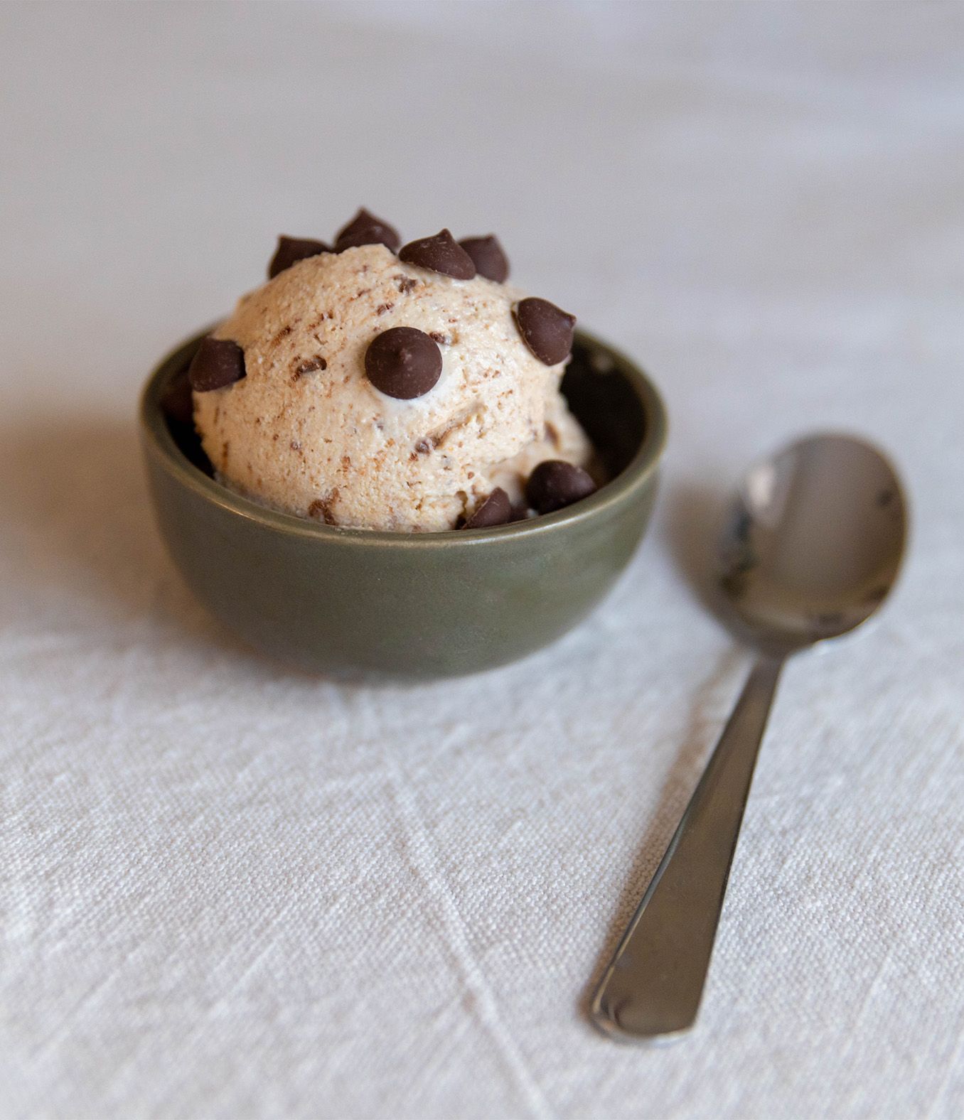 Peanut Butter Chocolate Chip Cottage Cheese Ice Cream with Organic Valley