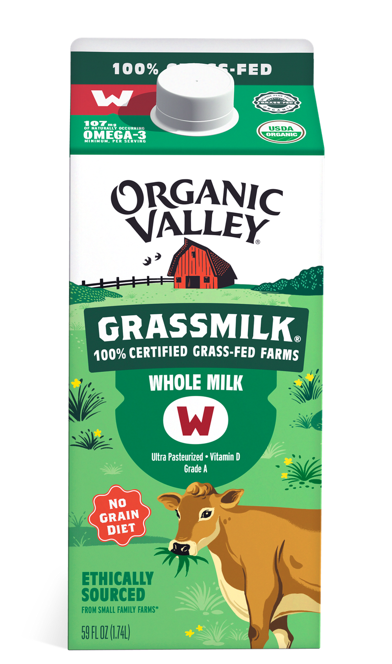 Organic Grassmilk® Whole Milk, 59 oz | Organic Valley