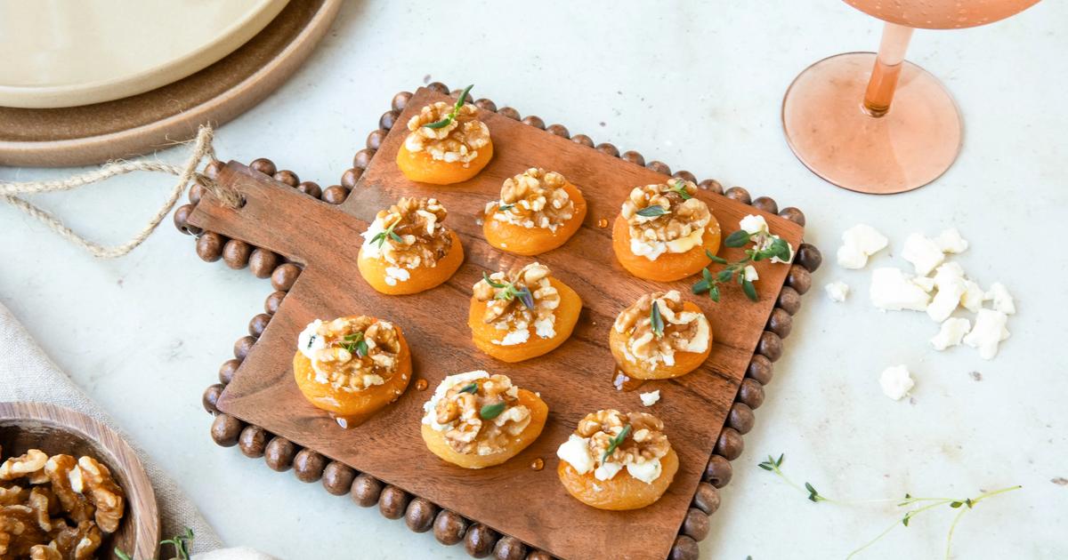 Blue Cheese and Walnut Stuffed Apricots | Organic Valley