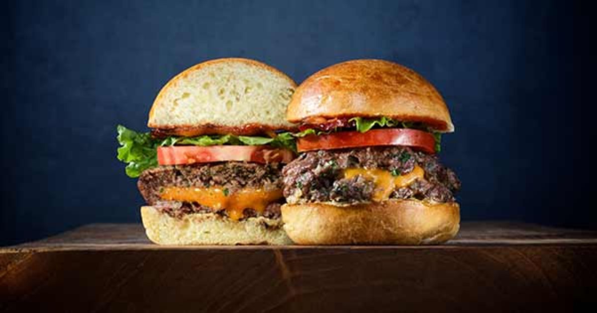 Cheese-Stuffed Burgers