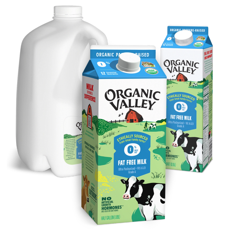Organic Valley Skim Milk — source product photograph