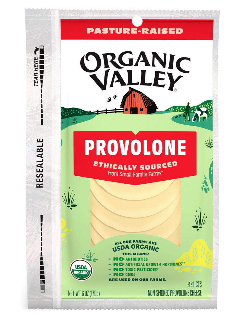 Organic Valley Provolone Cheese Slices