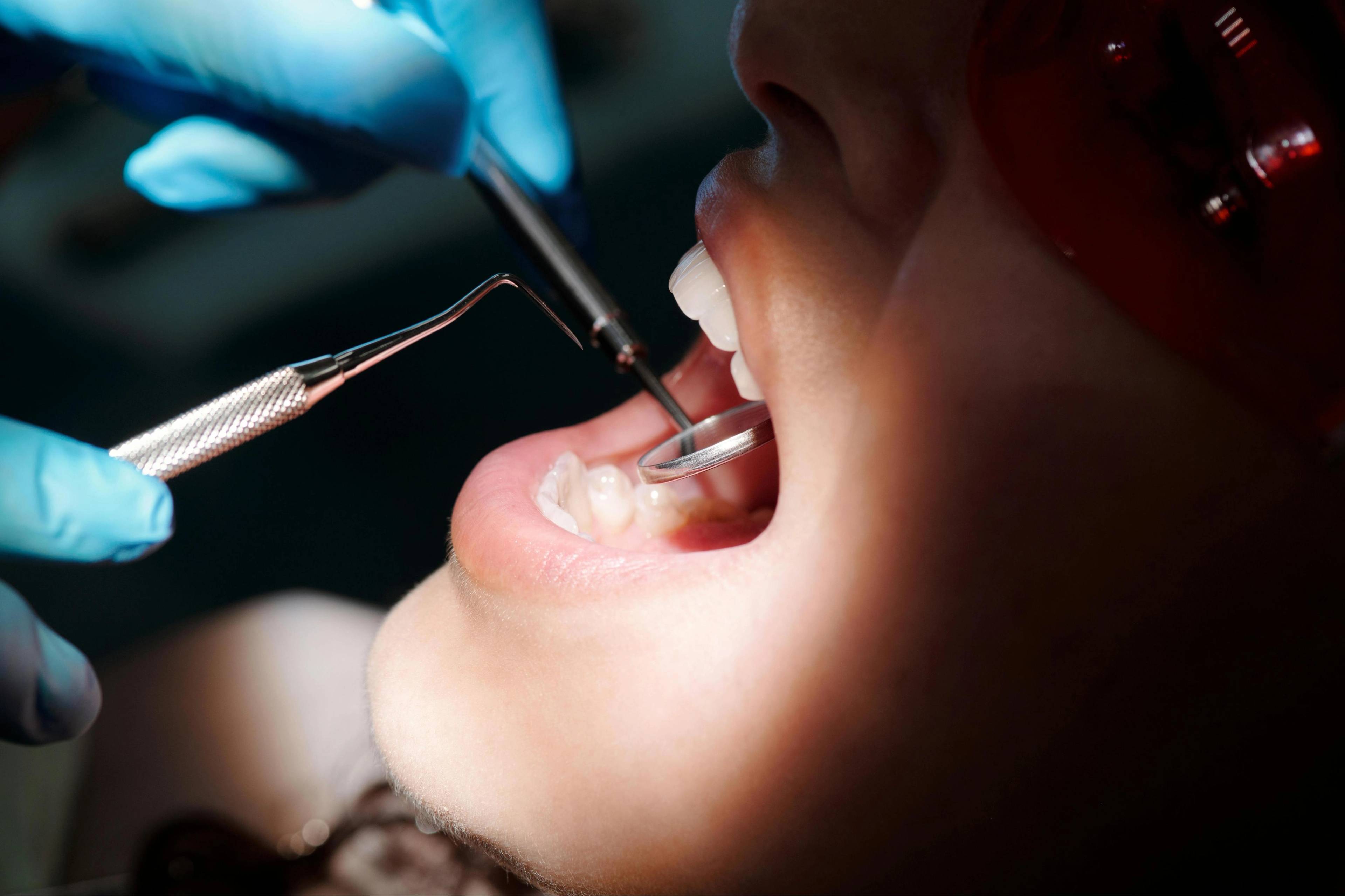 Professional dental check-up at Bath Spa Dentistry using precision magnification technology.