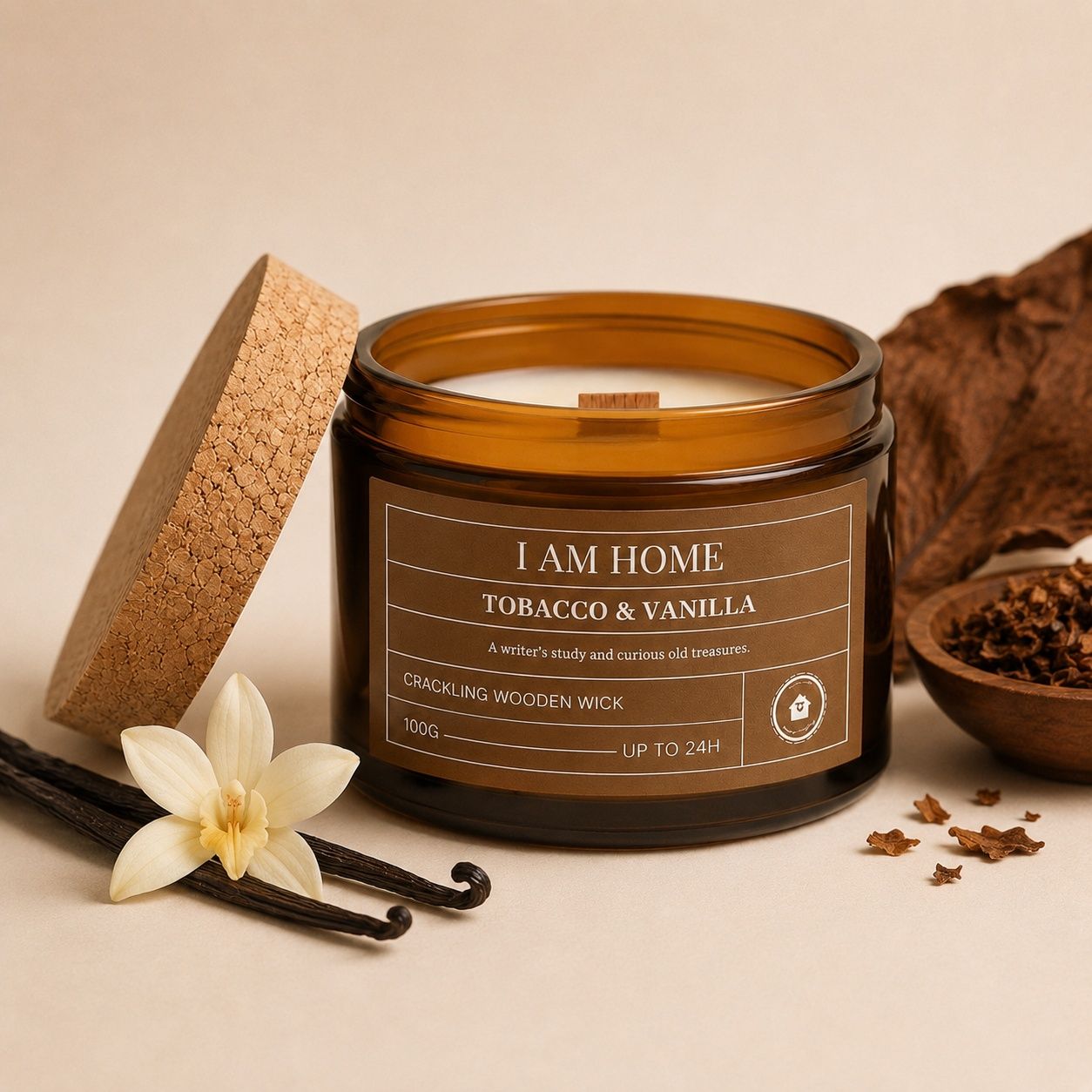 Tobacco & vanilla — product and atmosphere photograph