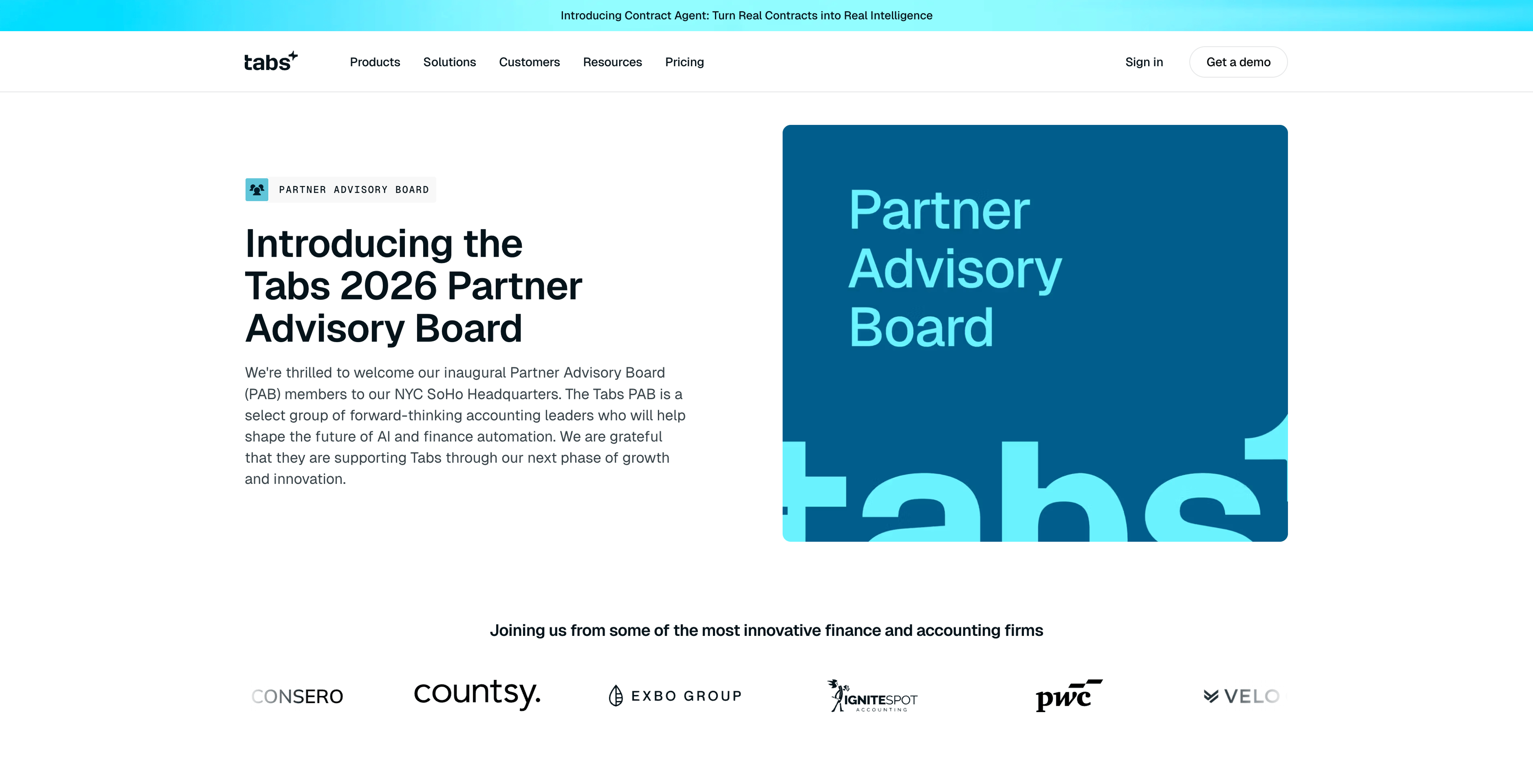 Tabs - Partner Advisory Board