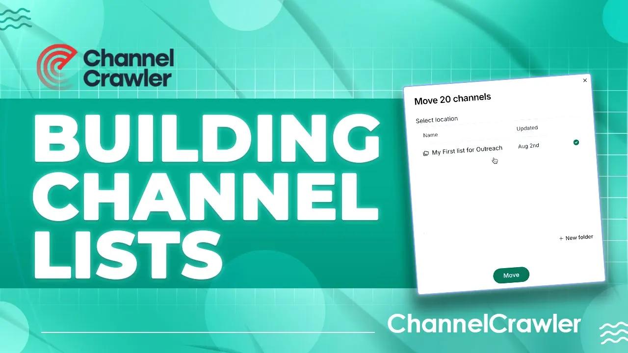 Building Channel Lists on ChannelCrawler