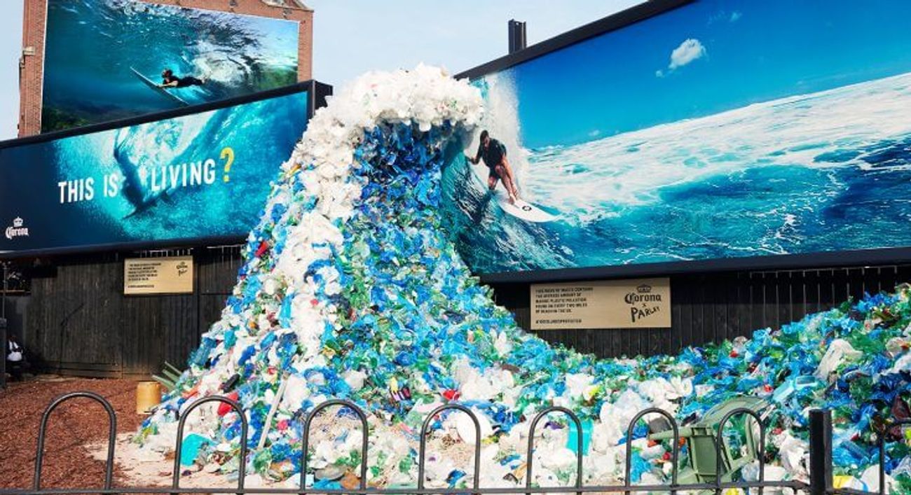 Corona’s plastic wave