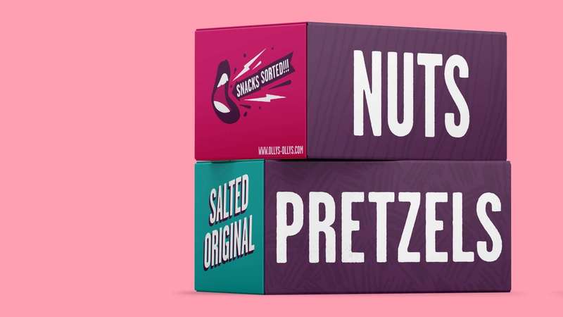 Nuts and Pretzels packaging